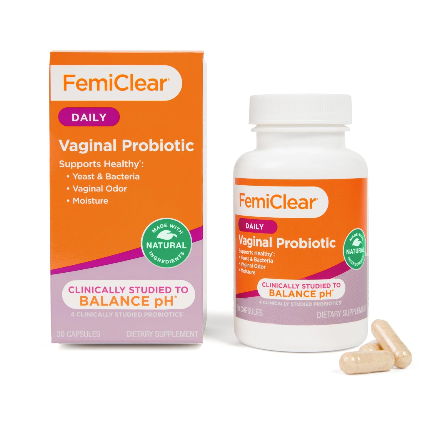 FemiClear Vaginal Probiotics Capsule, 1 Count