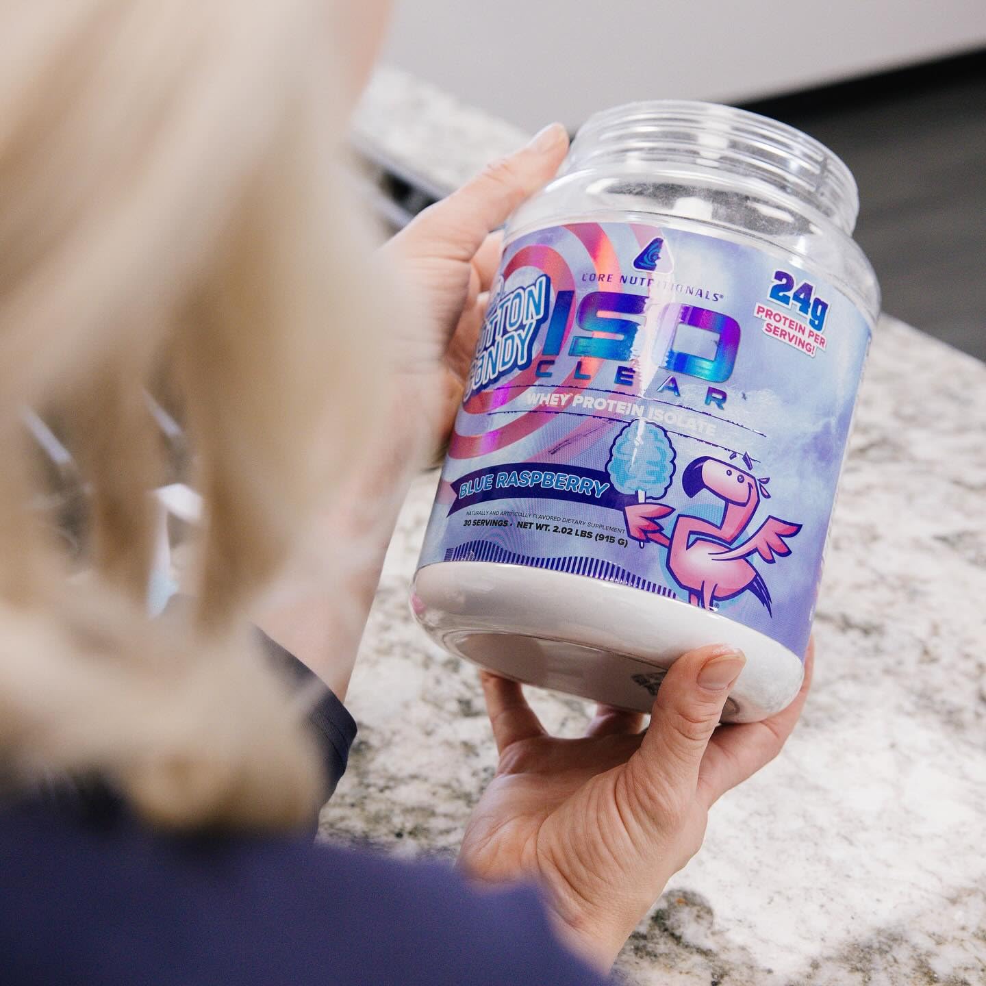 Core Nutritionals Iso Clear Whey Protein Isolate Powder, Cherry Berry, 17.6