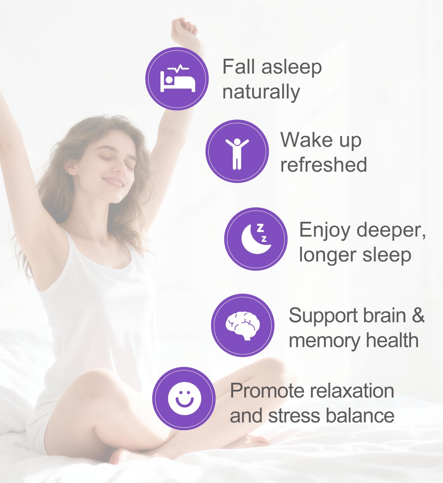 ForestCode Natural Sleep Aid for Adults with GABA & Seaweed Extract, Melatonin-Free Supplement for Deep Sleep & Stress Relief, Non-Habit Forming Capsules, 10 Count