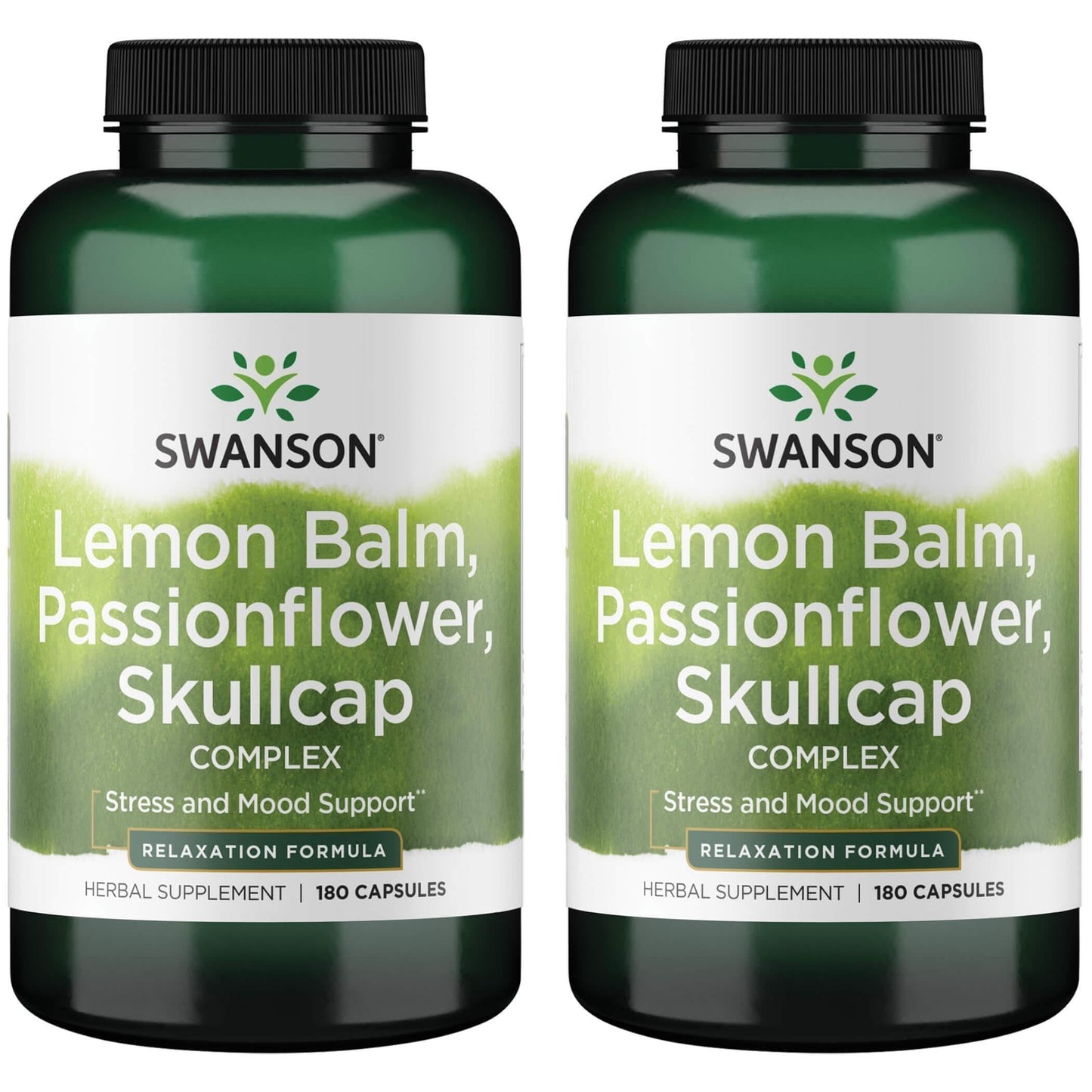 Swanson Lemon Balm Passion Flower Skullcap Complex 360 Capsules