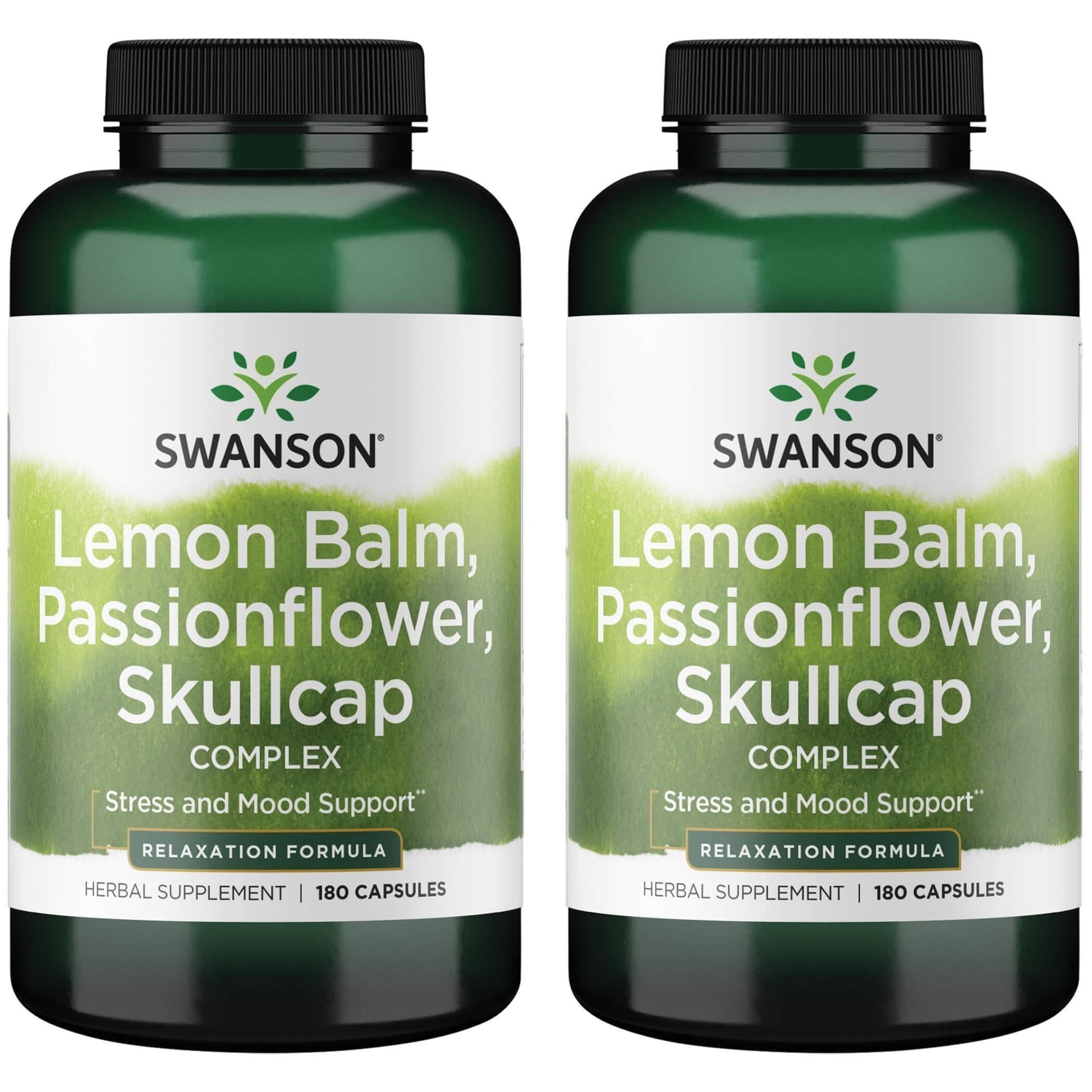Swanson Lemon Balm Passion Flower Skullcap Complex 360 Capsules