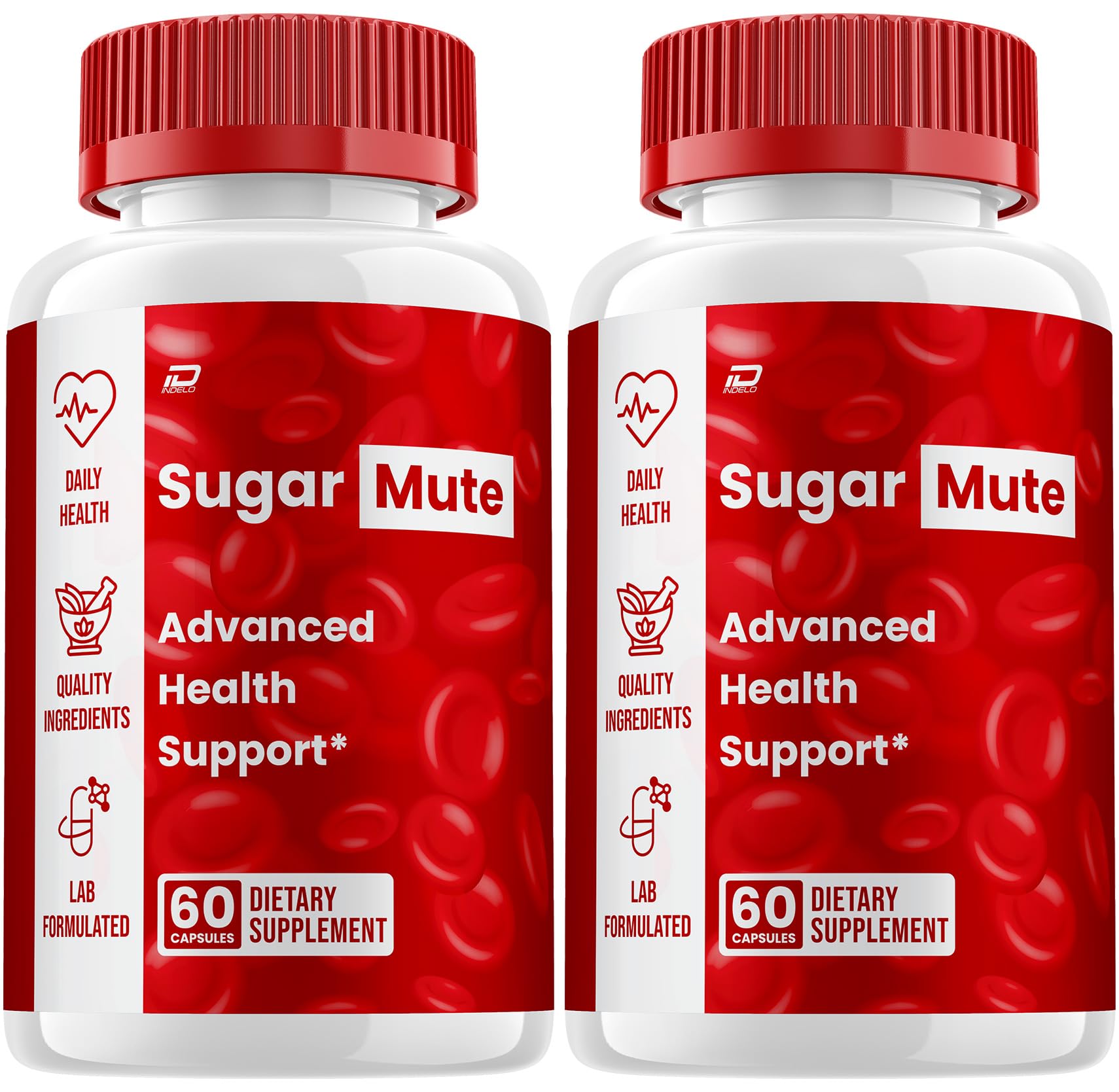 Indelo SugarMute Natural Blend Daily Health Supplement, 120 Capsules