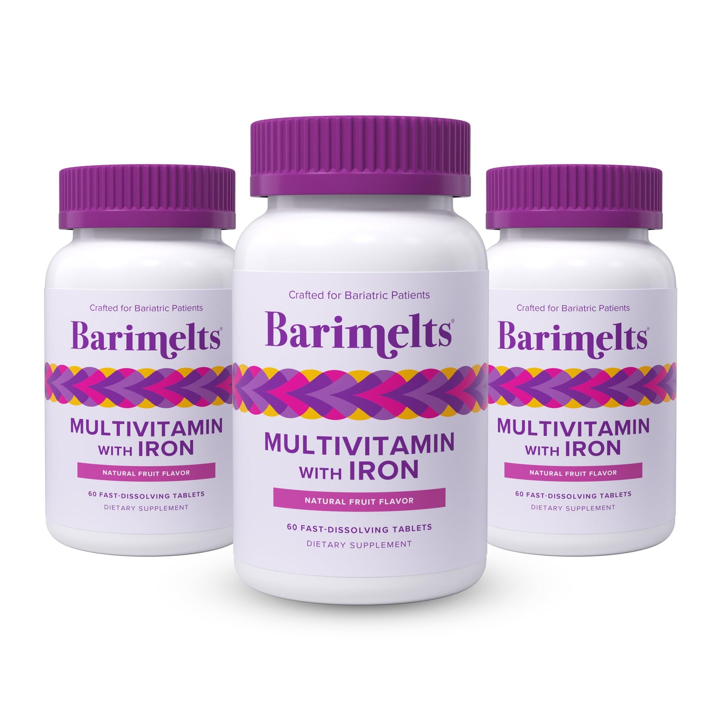 BariMelts Bariatric Multivitamin with Iron Tablets, 180 Tablets