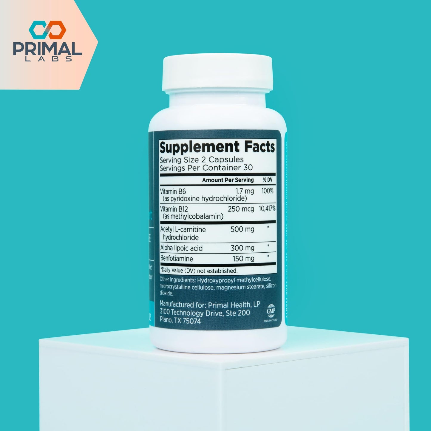 Primal Labs Nerve Support Capsule 60 Count