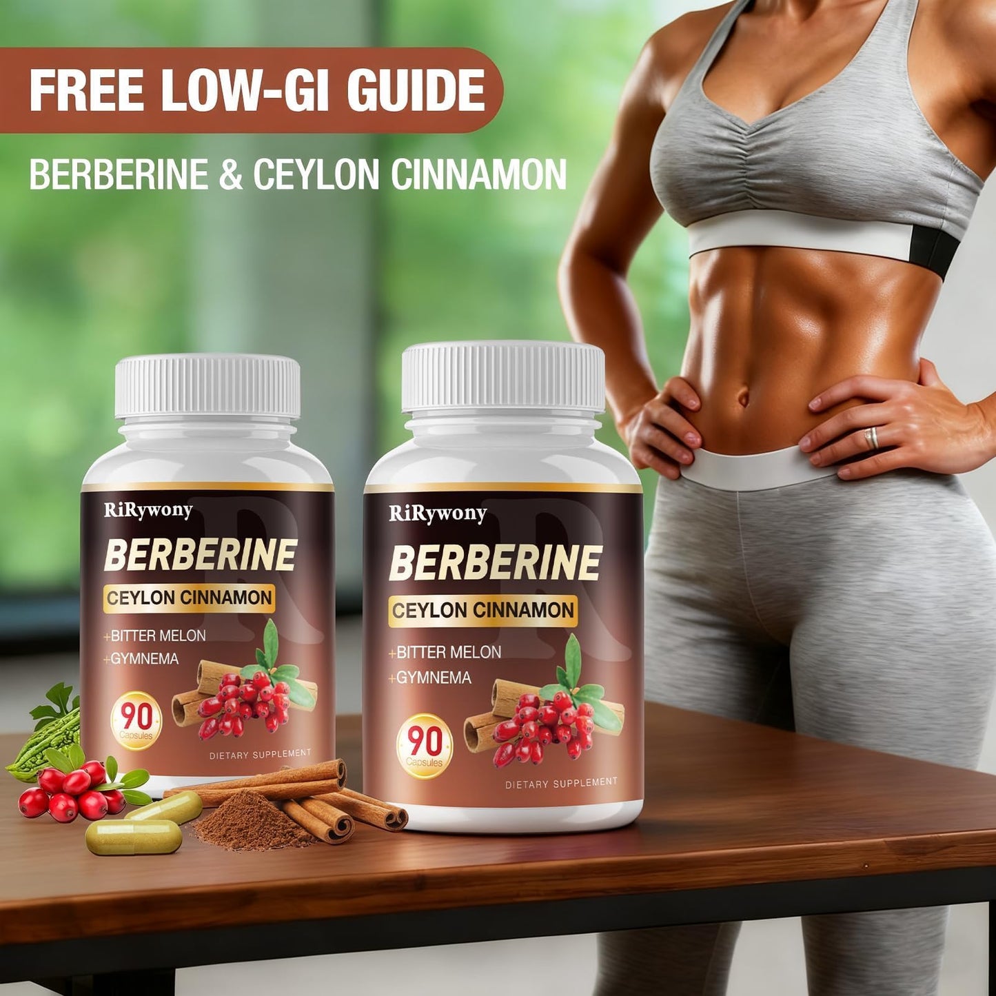 RiRywony Health Berberine Capsule 90 Capsules