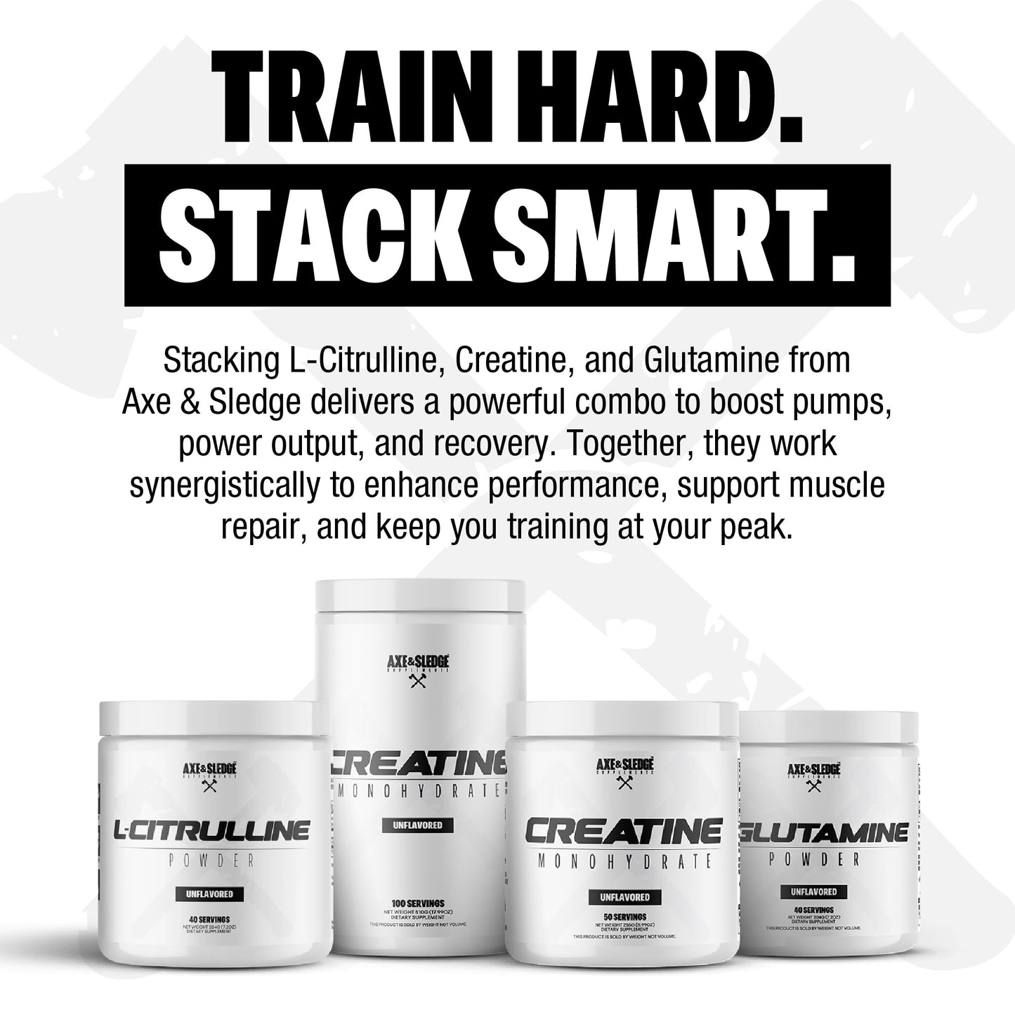 Axe & Sledge Basics Creatine Powder, 50 Servings