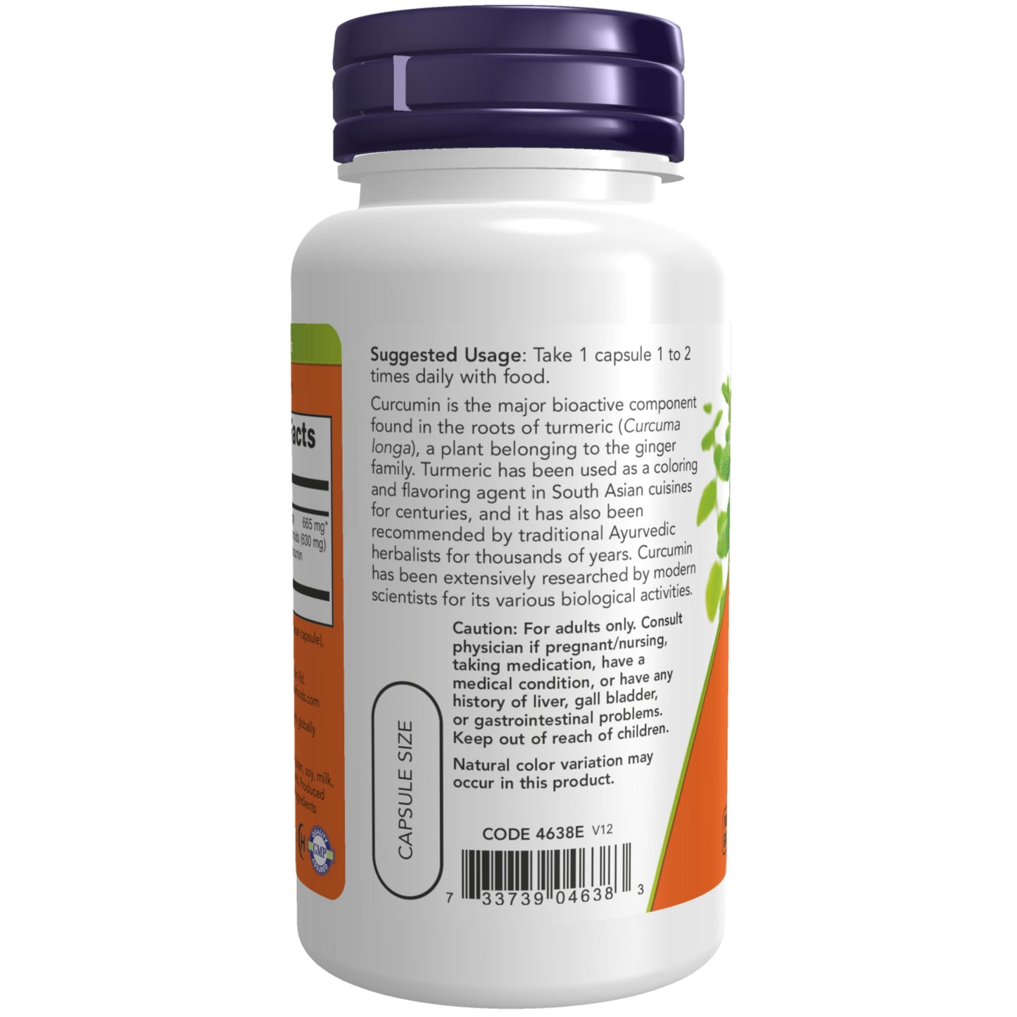 NOW Foods Curcumin Extract 95% 700 mg Capsule, 60 Count