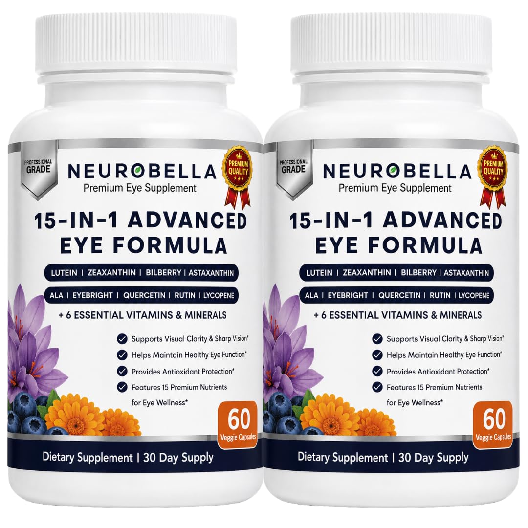 Naturonel Neurobella 15-in-1 Advanced Eye Formula Capsules, 60 Count