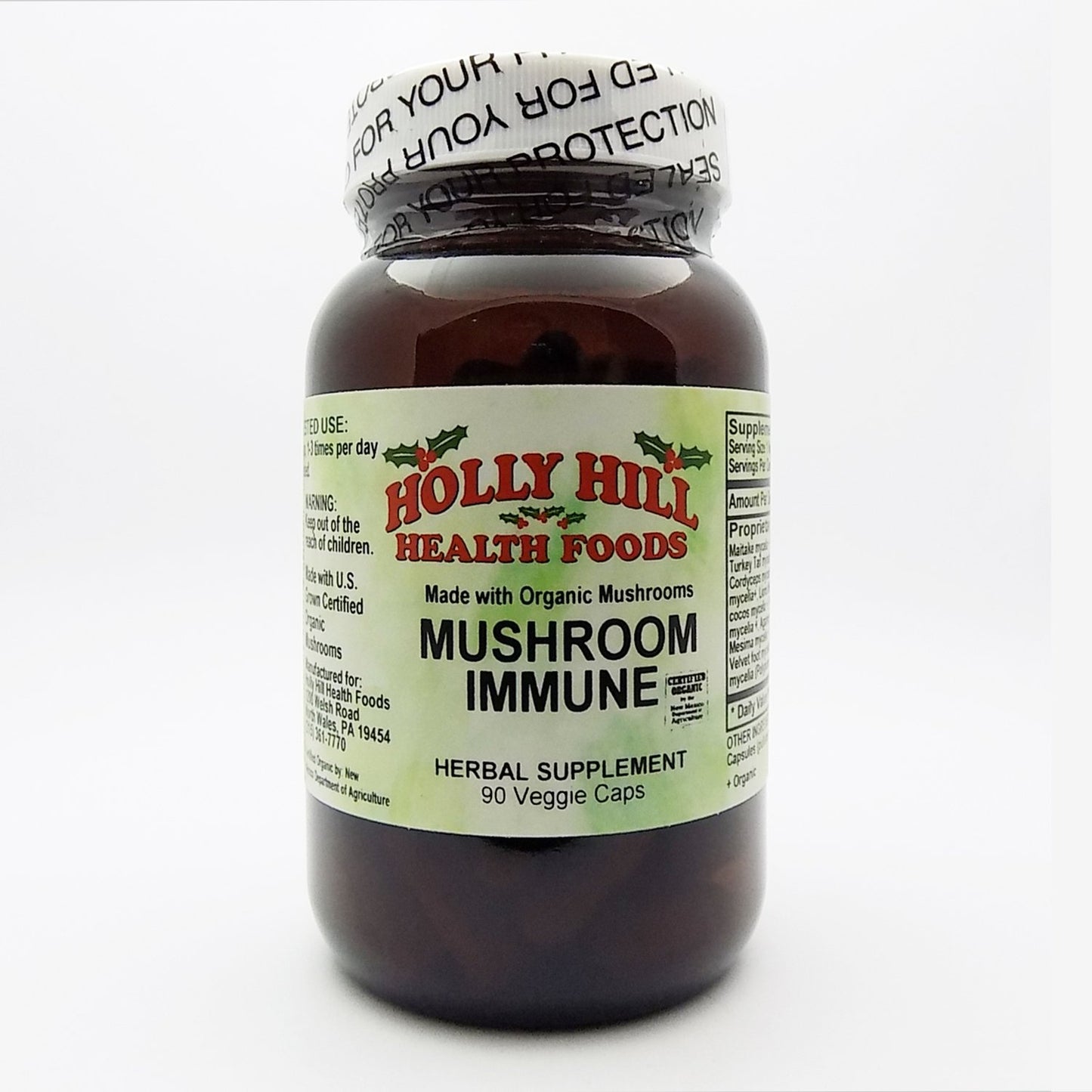 Holly Hill Health Foods Mushroom Immune Capsules 90