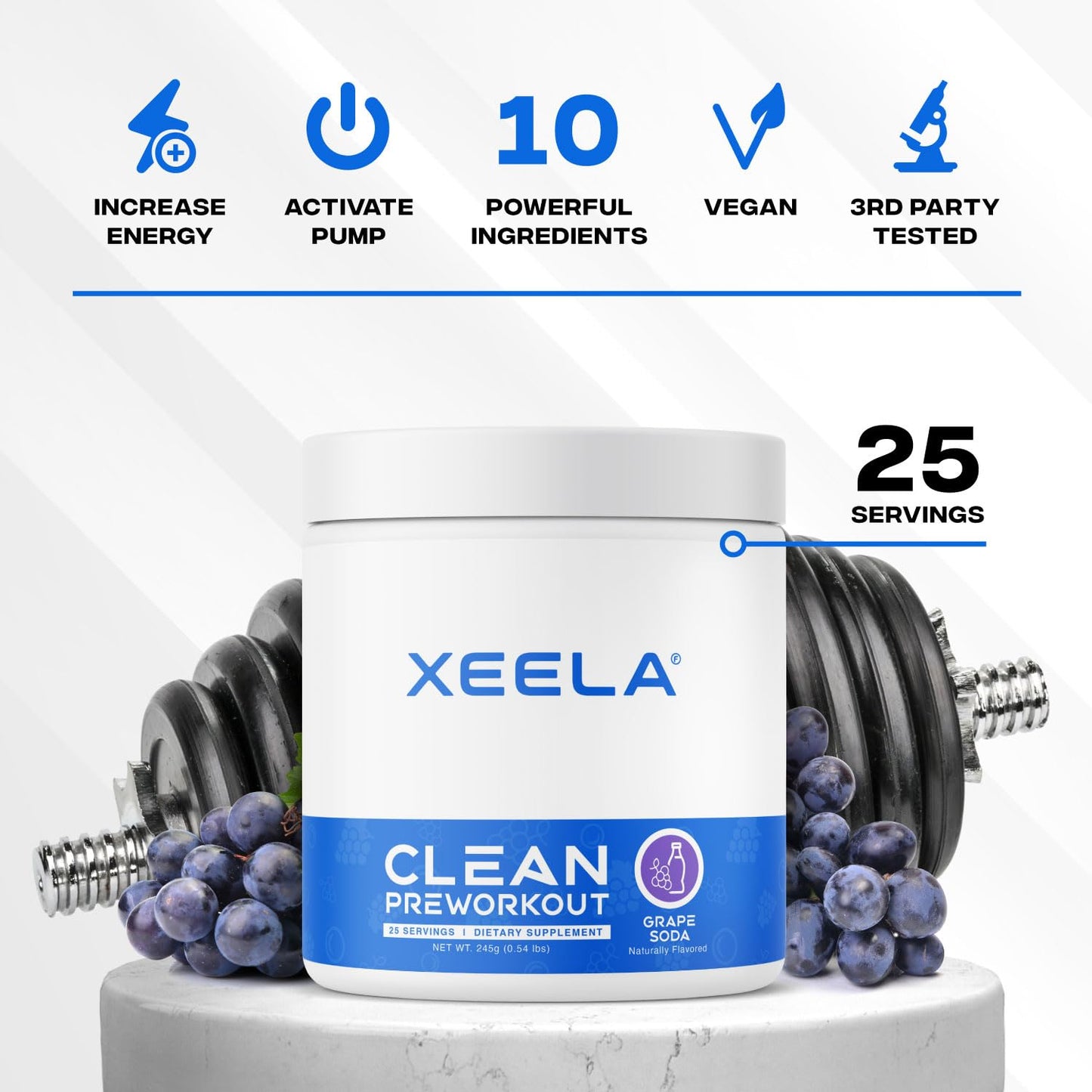 XEELA Pre Workout Powder 9.03 oz