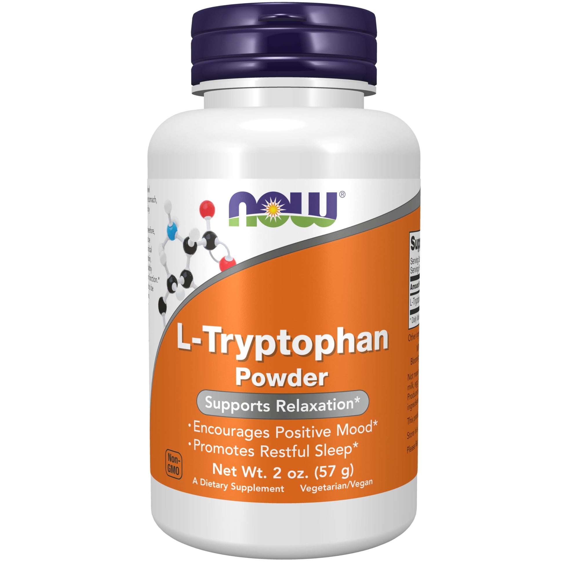 NOW Foods L-Tryptophan Powder, Free-Form, Supports Relaxation*, Amino Acid, 2-Ounce