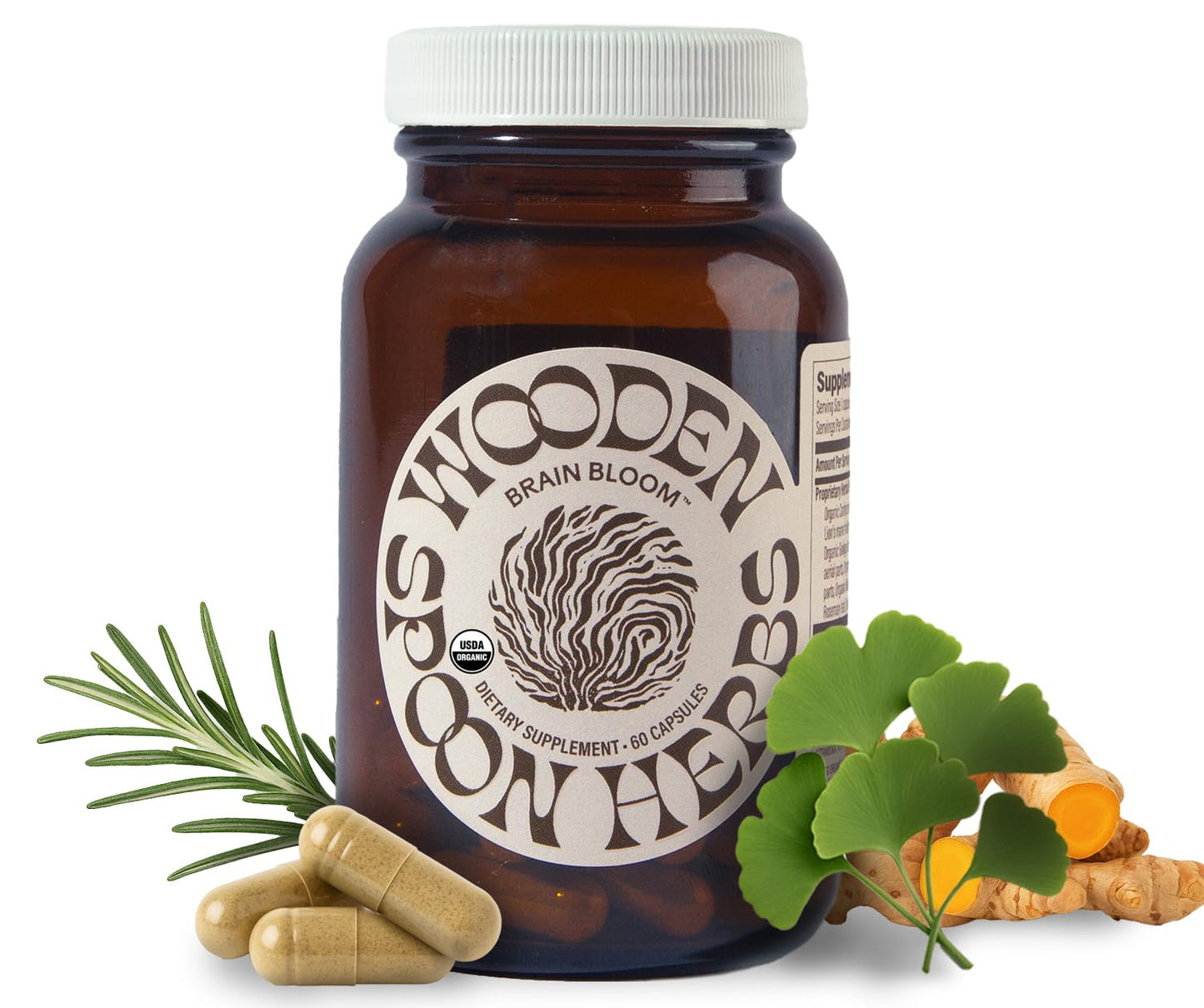 Wooden Spoon Herbs Brain Bloom Caplets 60