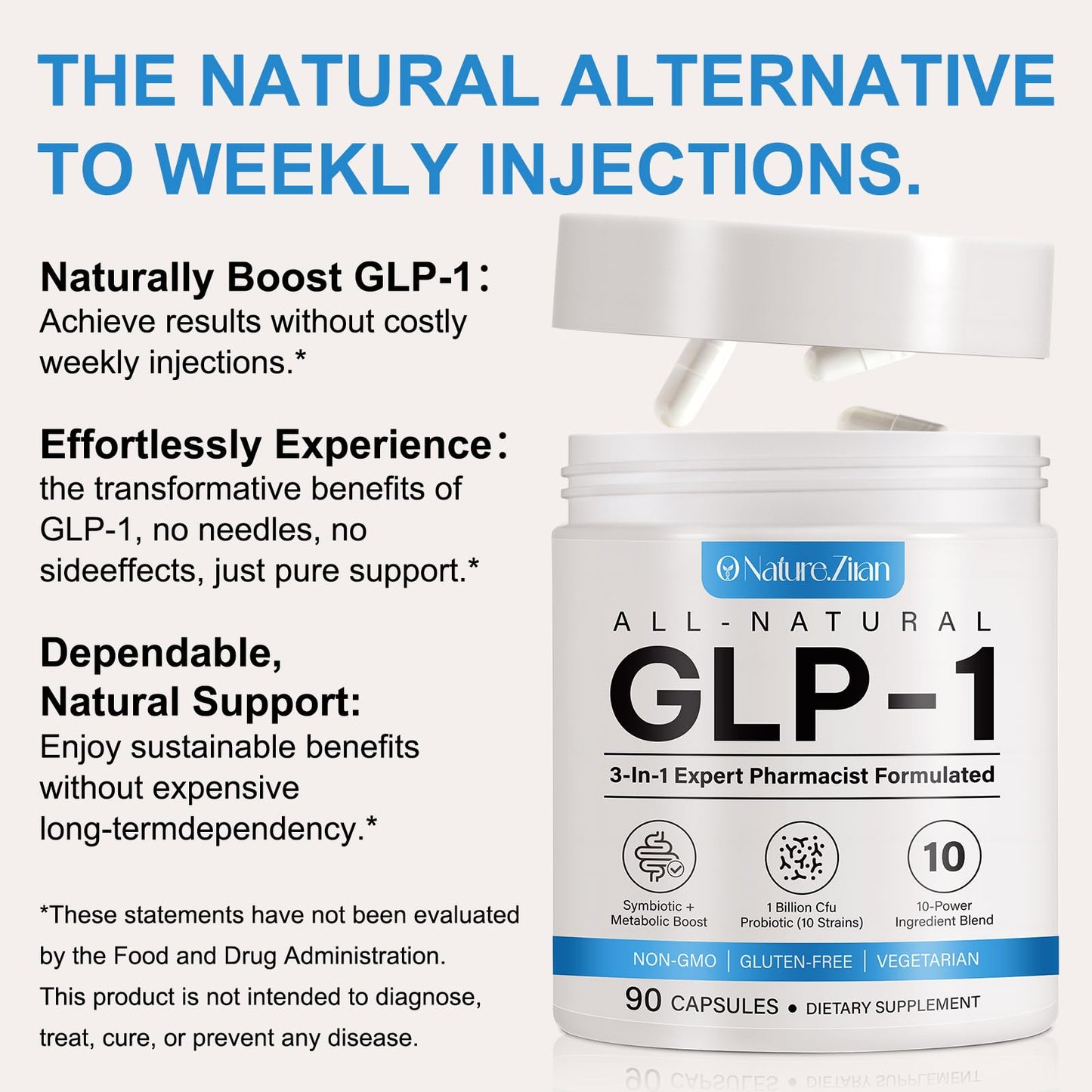 SOLEMEONY GLP-1 Supplement 90 Capsules