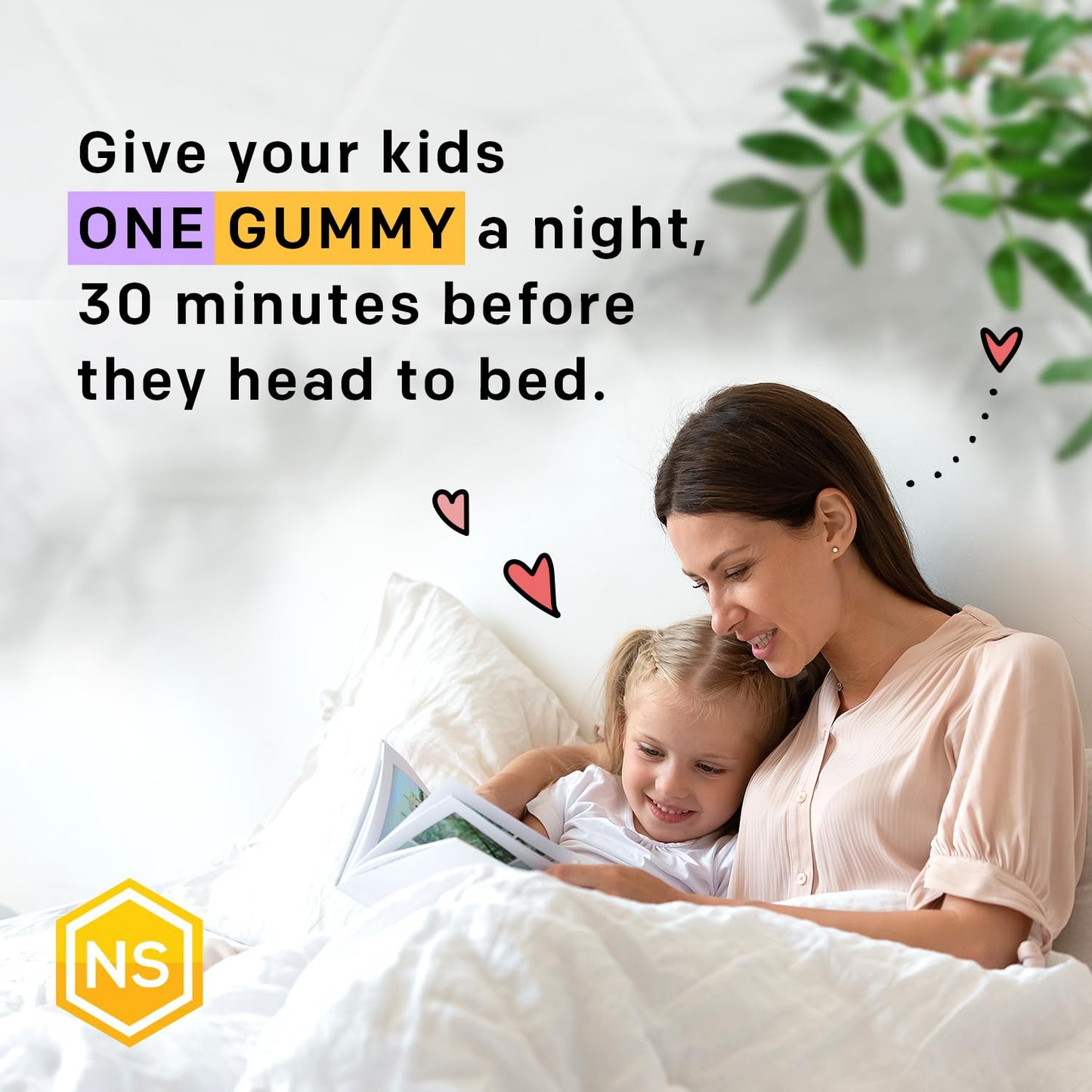 Natural Stacks Kids Sleep Magnesium Gummies with Melatonin, 30 Gummies