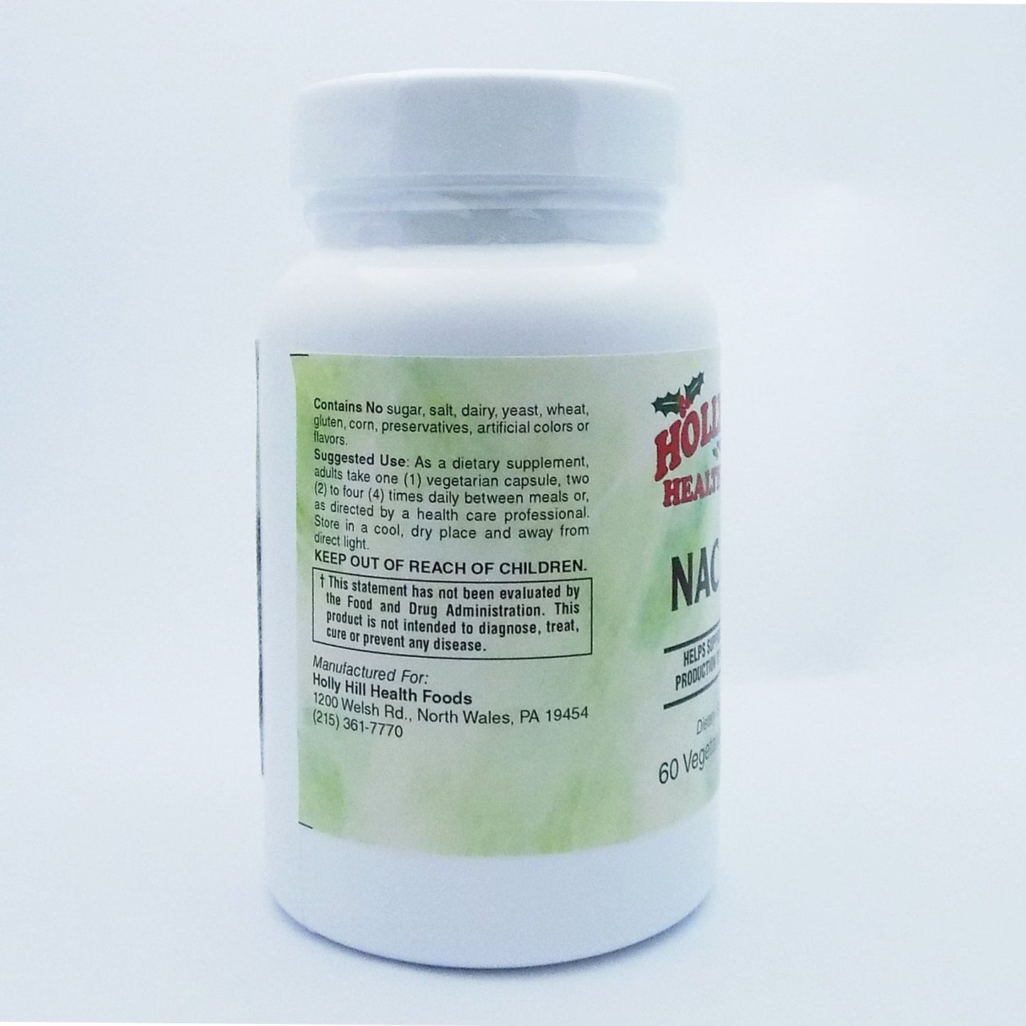 Holly Hill Health Foods NAC 600 (N-Acetyl Cysteine) 60 Capsules