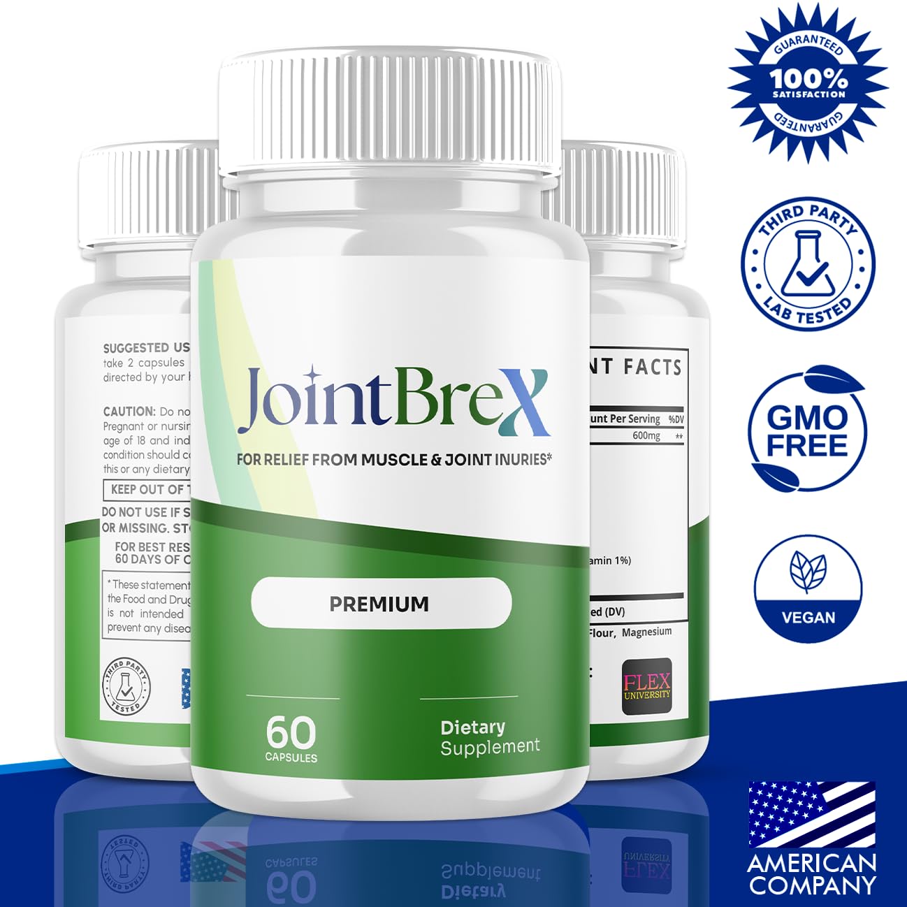 Flex University JointBrex Capsules, 180 Capsules