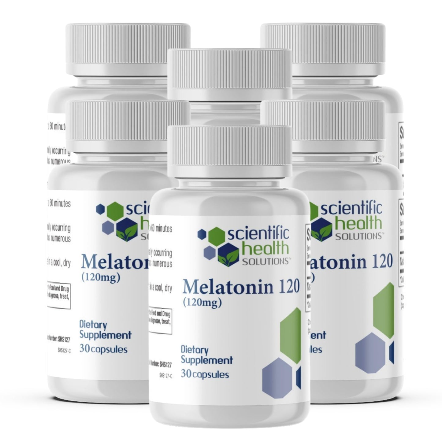 Scientific Health Solutions Melatonin 120mg Capsules, 180 Count