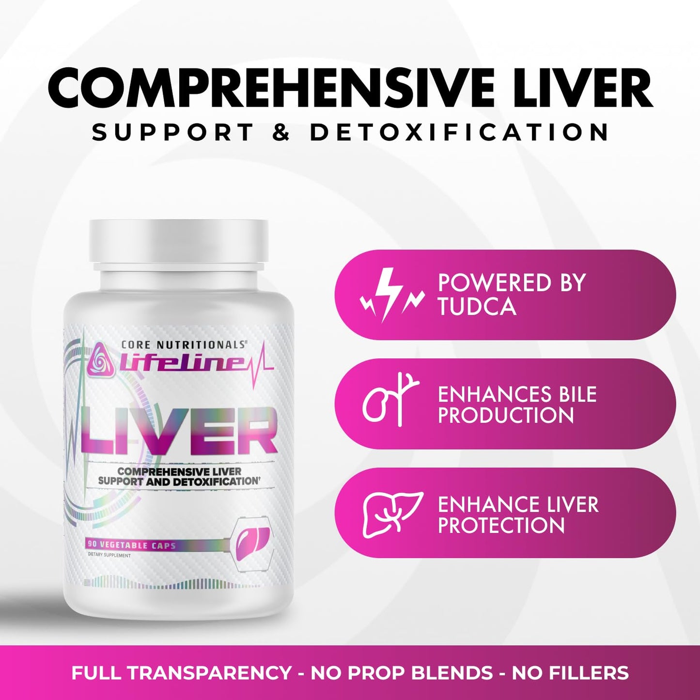 Core Nutritionals Lifeline Liver Supplement 90 Vegetable Capsules