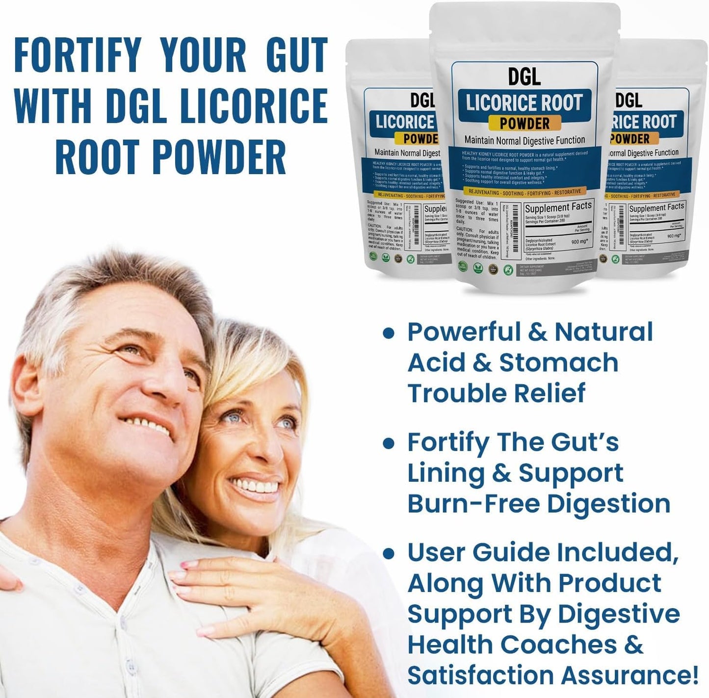 Kidney Restore DGL Licorice Root Powder Supplement, 4 Ounce