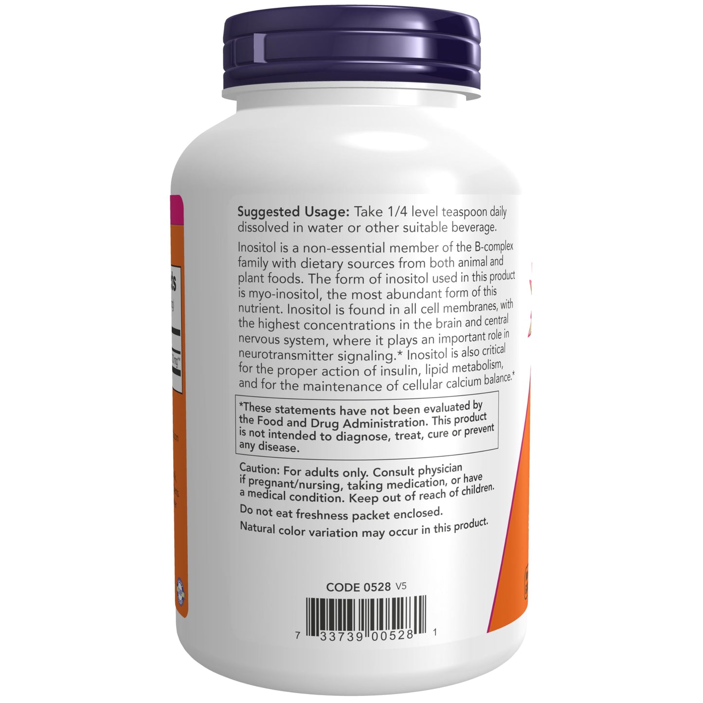 NOW Foods Inositol Powder, 8 oz