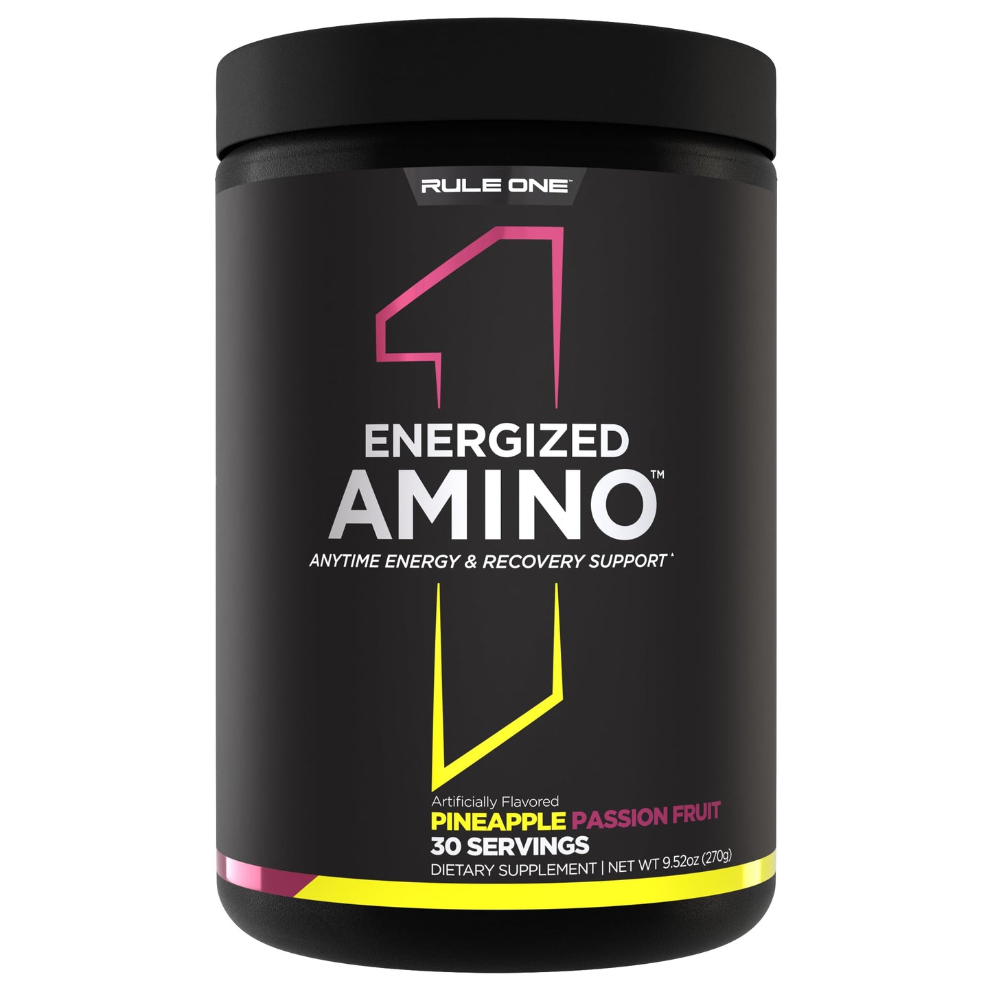 Rule 1 Proteins Energized Amino Powder Pineapple Passionfruit, 9.5 Ounce