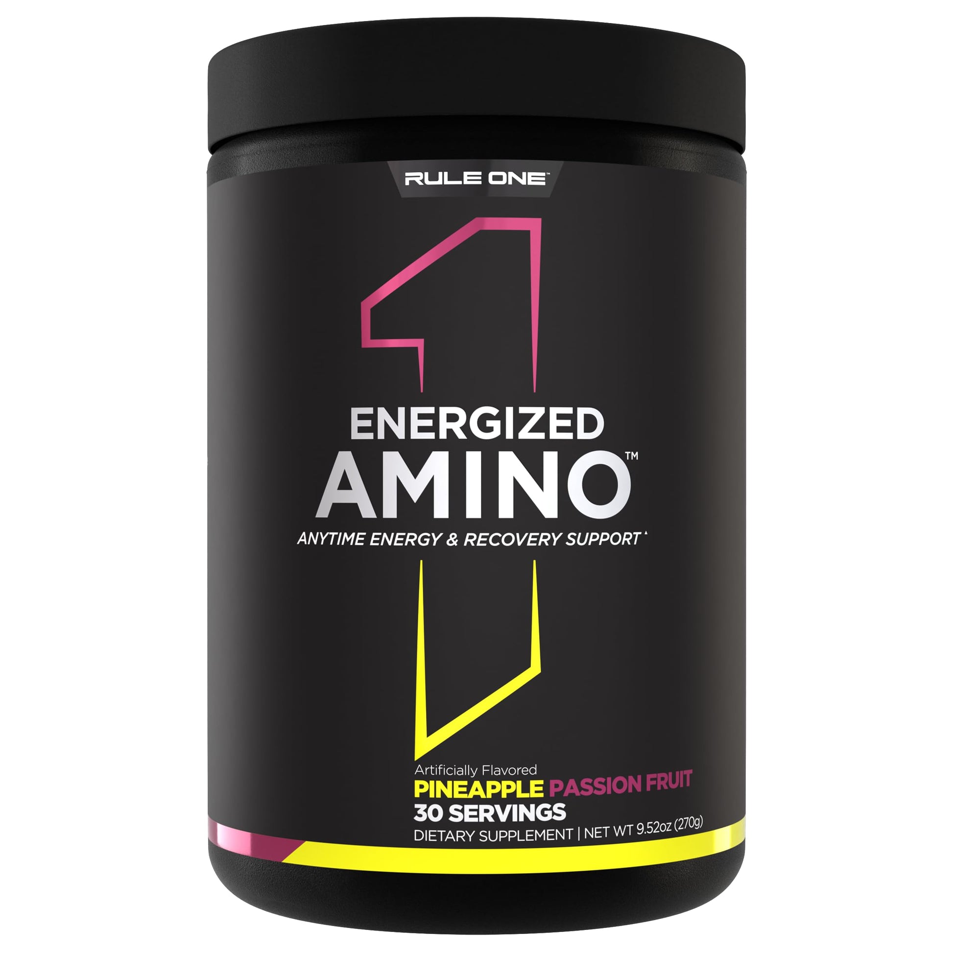 Rule 1 Proteins Energized Amino Powder Pineapple Passionfruit, 9.5 Ounce