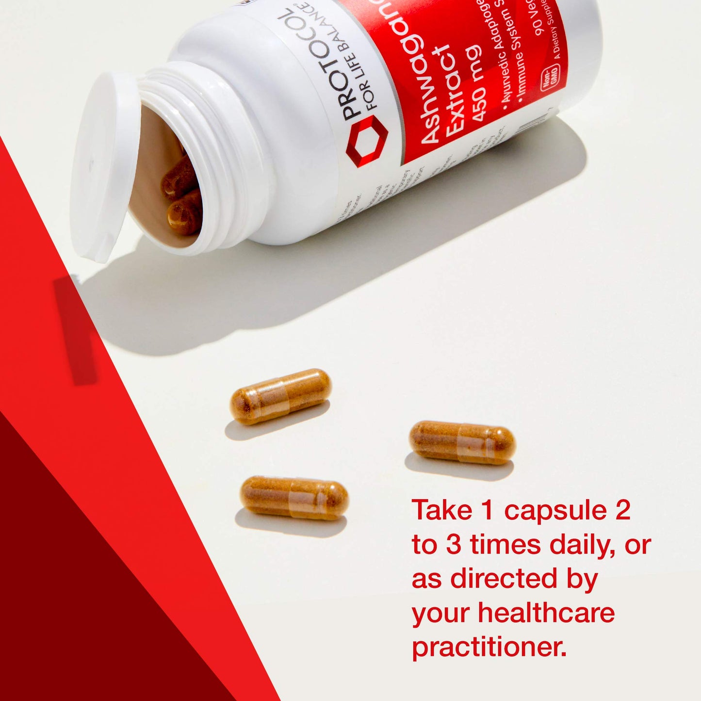 PROTOCOL FOR LIFE BALANCE Ashwagandha Extract 450MG Capsules 90 Count