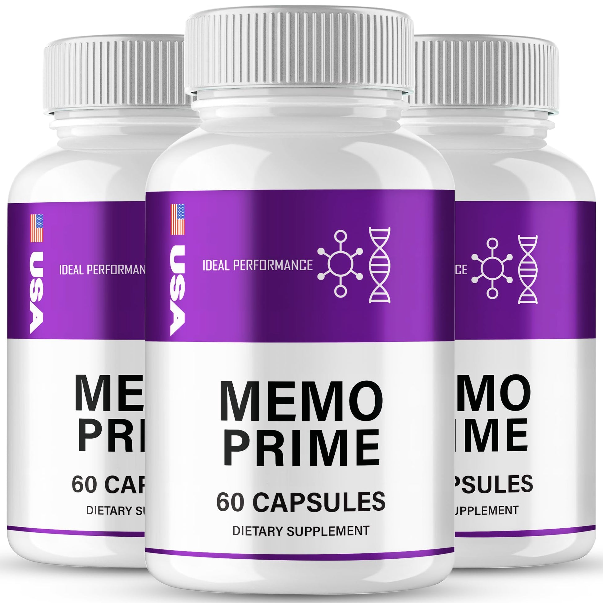 IDEAL PERFORMANCE Memo Prime Capsules, 180 Capsules