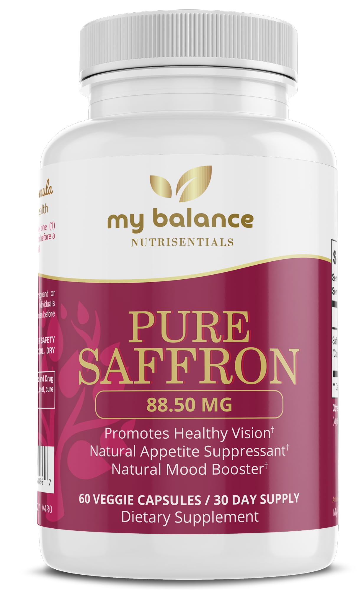 My Balance Pure Saffron Extract Capsules, 60 Count