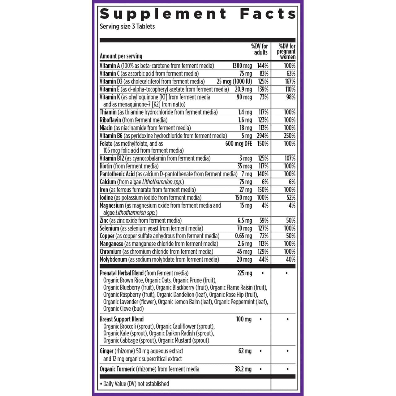 New Chapter Perfect Prenatal Tablet 1 Count