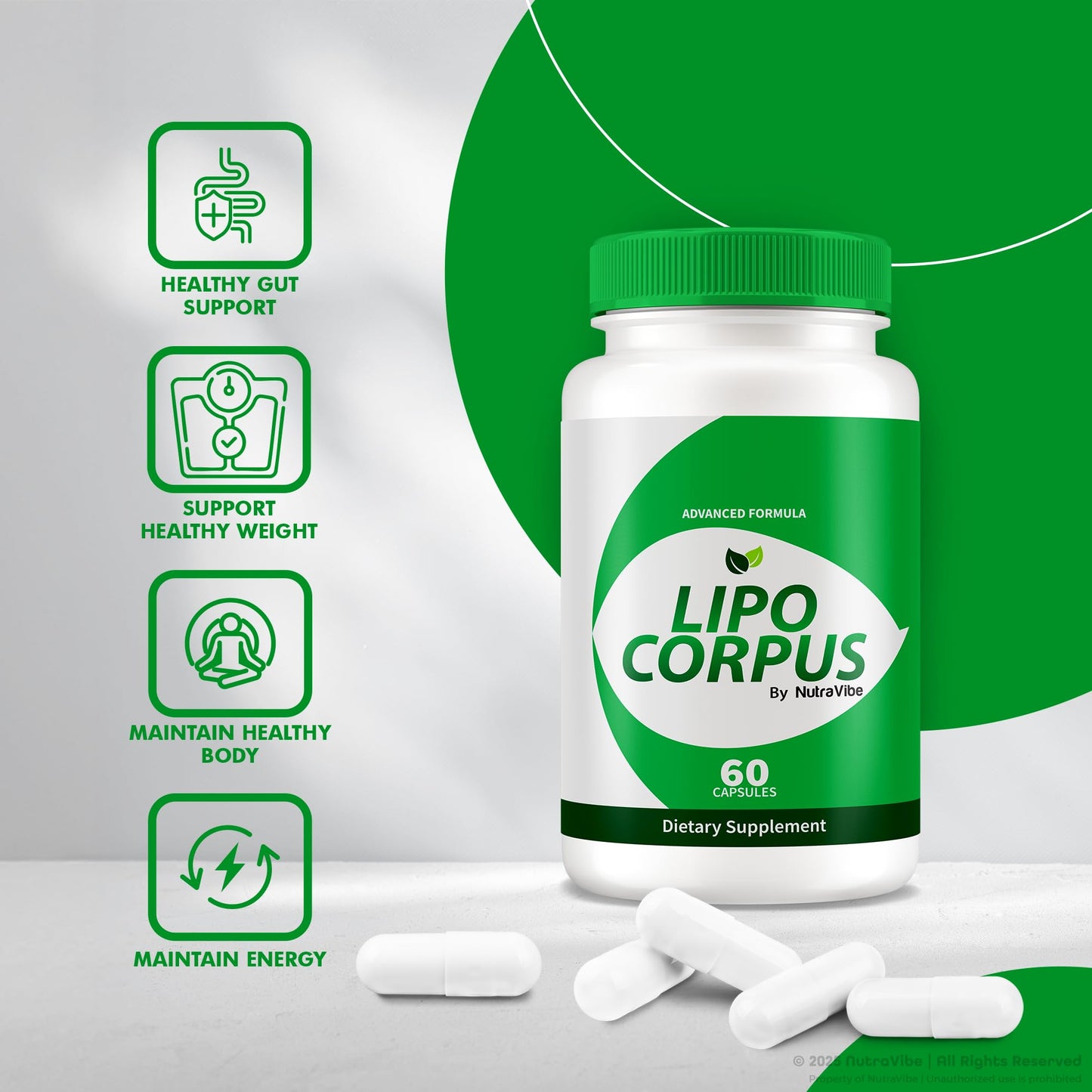 NutraVibe Lipo Corpus Capsule 60 Count