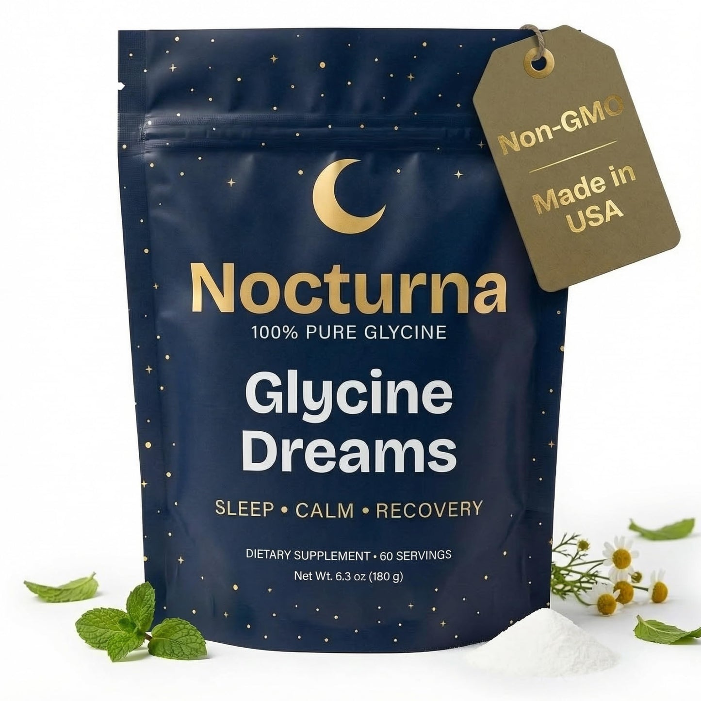 Nocturna Glycine Supplement Powder, 6.3 oz