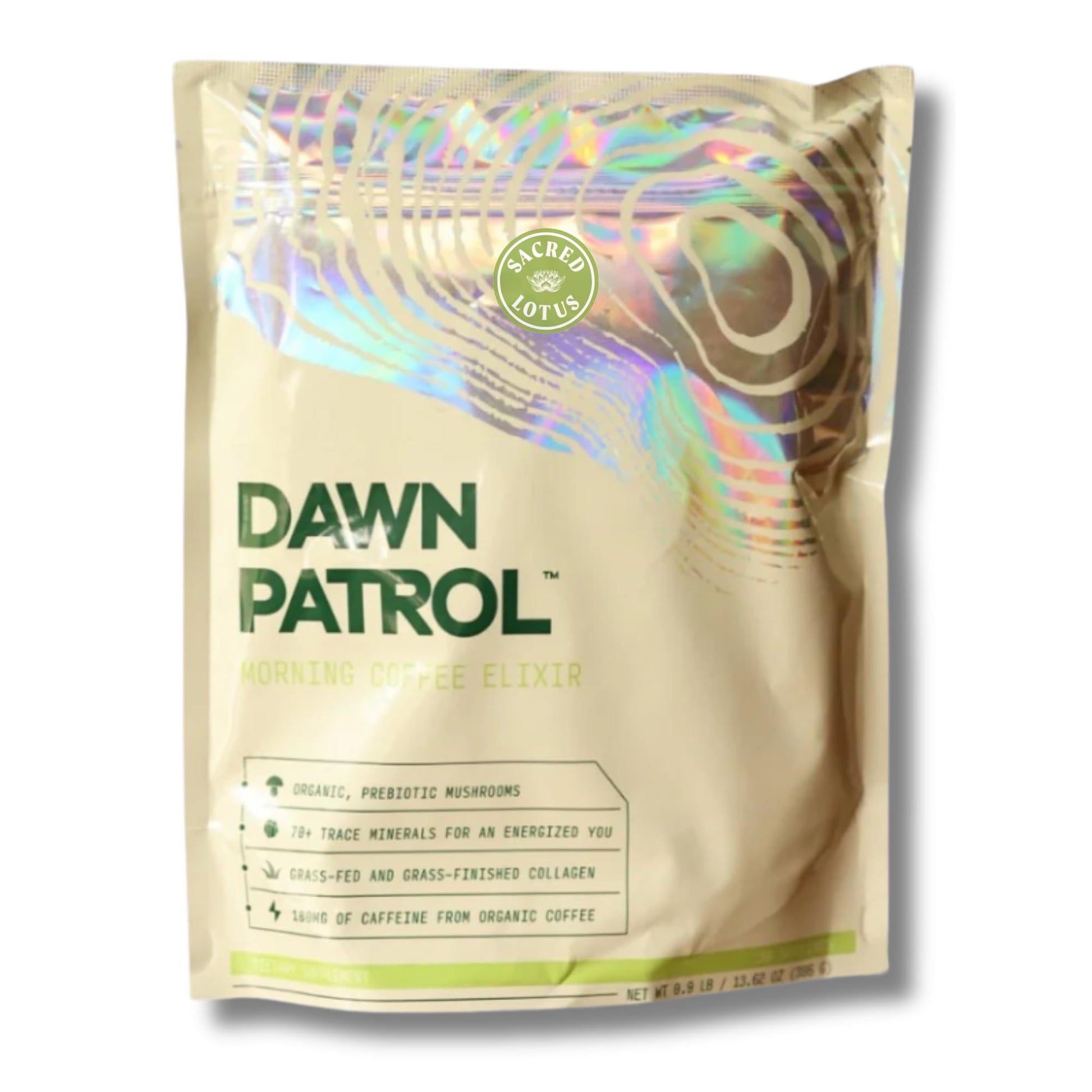 Sacred Lotus Dawn Patrol Morning Mushroom Coffee Elixir Powder 13.62 Ounce