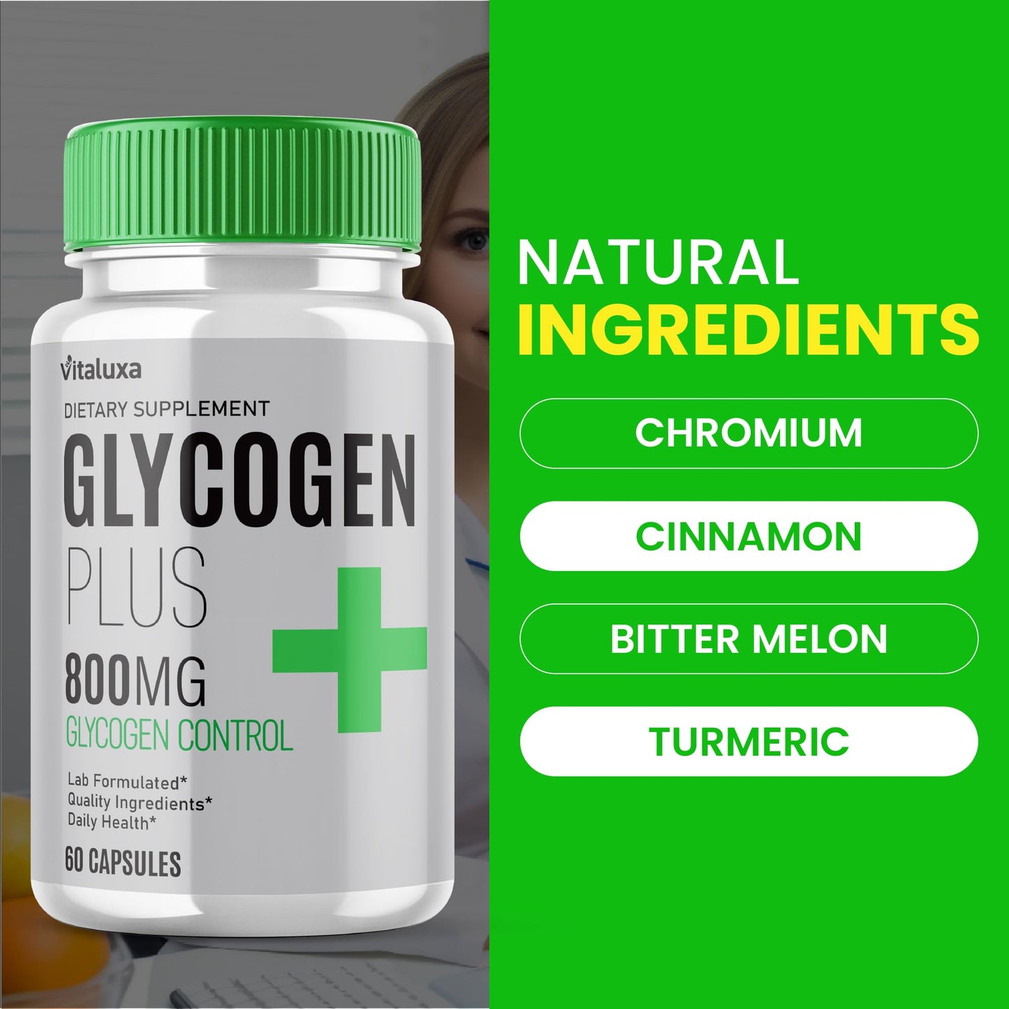 Vitaluxa Glycogen Plus 800mg Formula Capsule, 60 Capsules