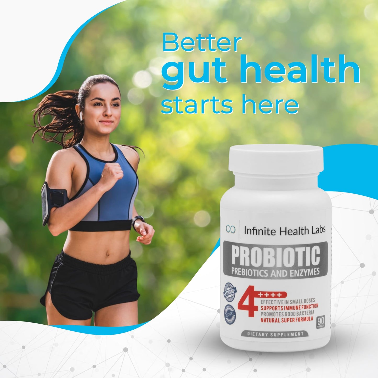 Infinite Health Labs Probiotic Supplement Capsule 90 Count