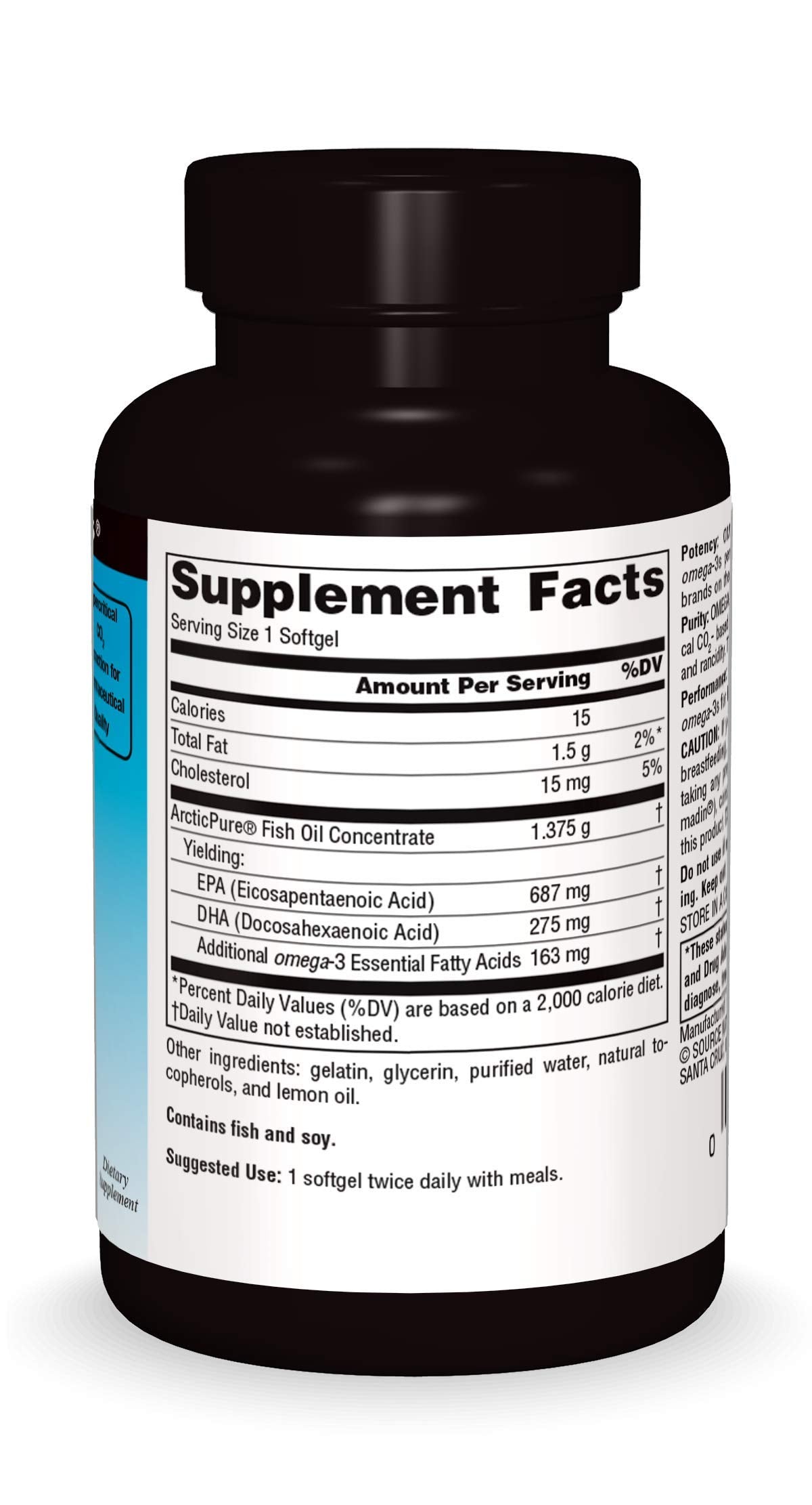 Source Naturals ArcticPure Omega-3 Fish Oil Softgels 30 Count