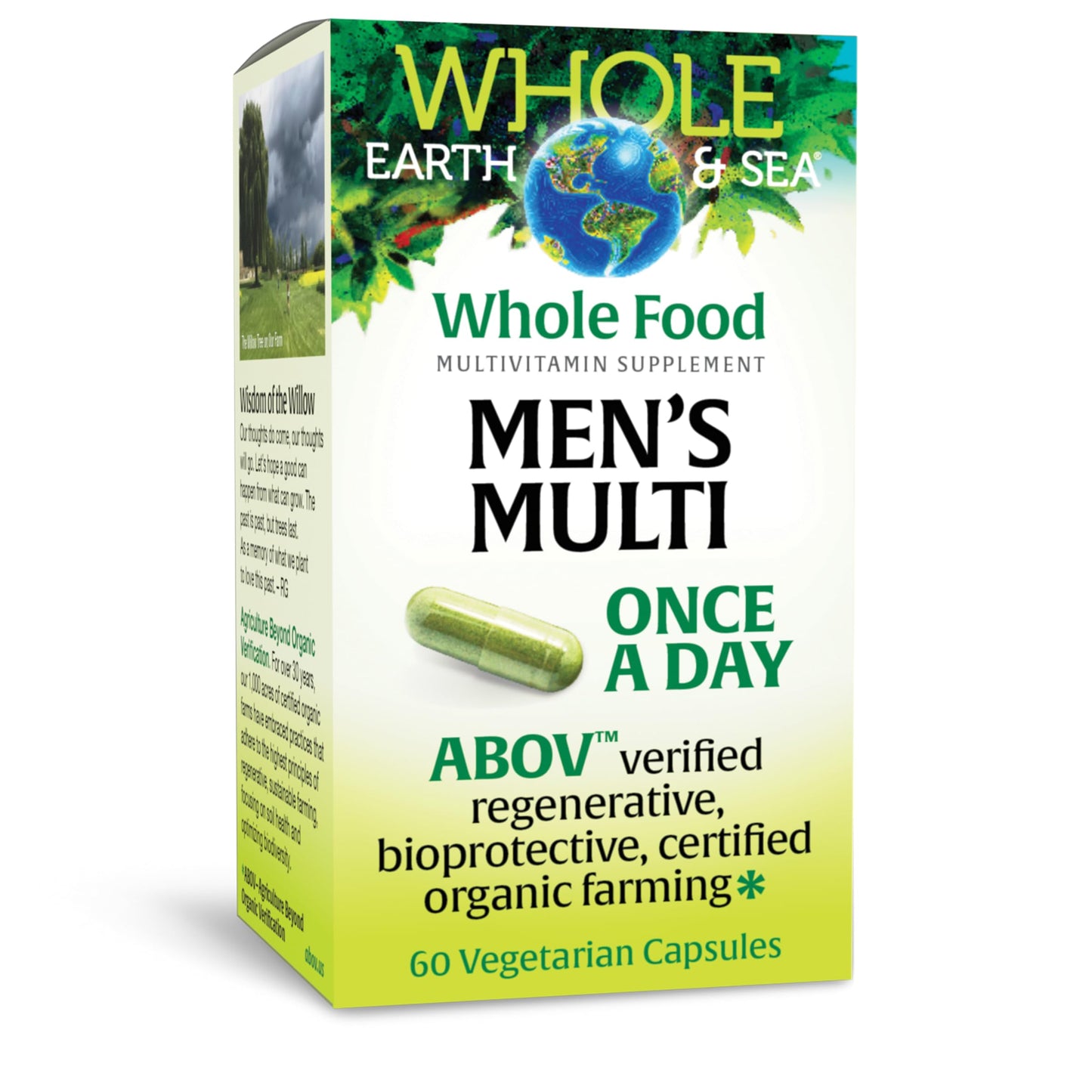 Natural Factors Whole Earth & Sea Men's Once A Day Multivitamin & Mineral Capsules 60