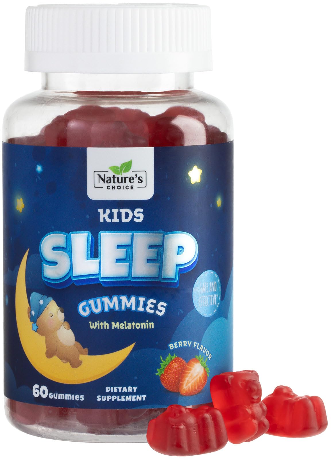 Nature's Choice Kids Melatonin Gummies 60 Count