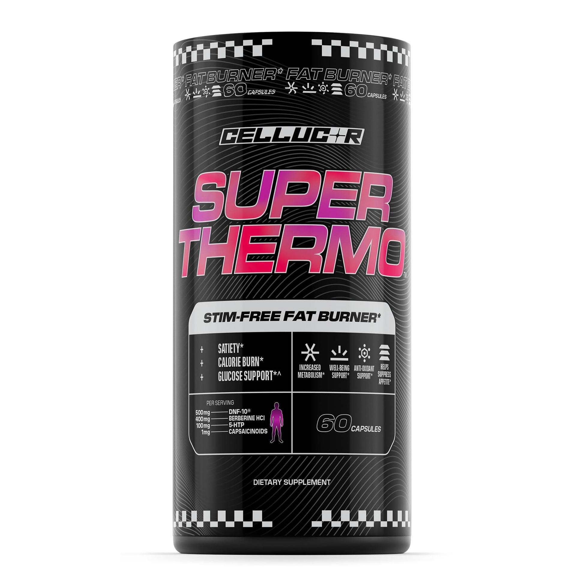 Cellucor Super Thermo Stim-Free Fat Burner, 60 Capsules