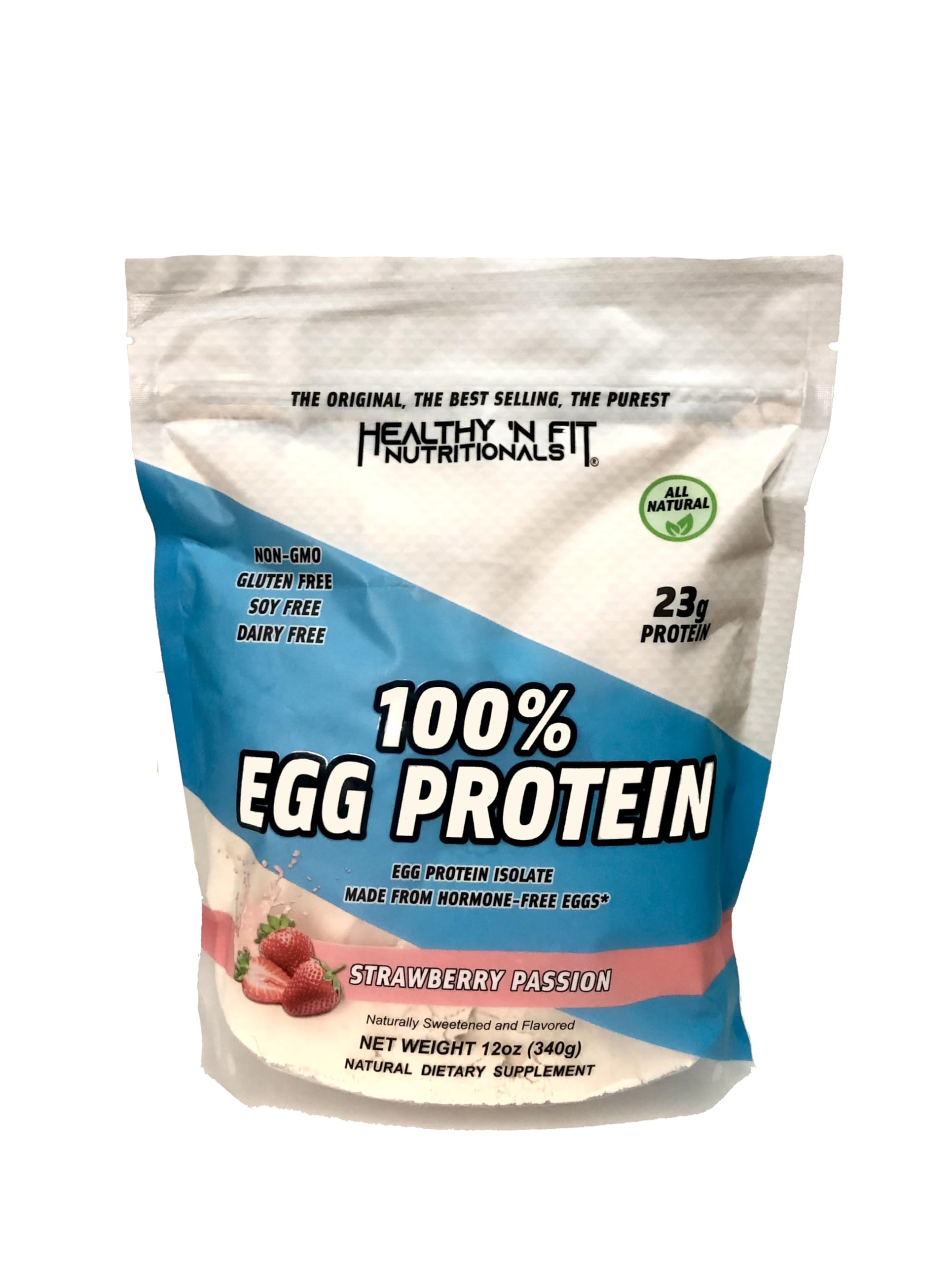 Healthy 'N Fit 100 Percent Egg Protein Powder, Strawberry Passion, 32 Servings