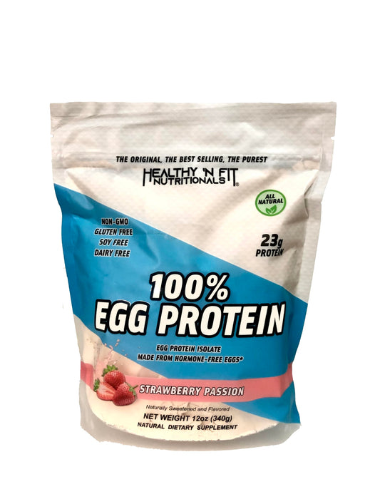 Healthy 'N Fit 100 Percent Egg Protein Powder, Strawberry Passion, 32 Servings