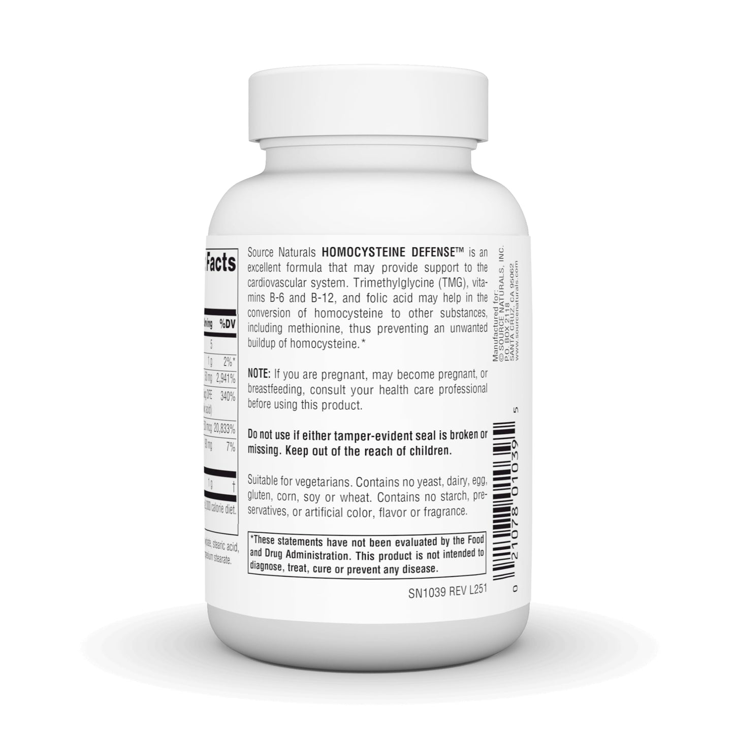 Source Naturals Homocysteine Defense 120 Tablets