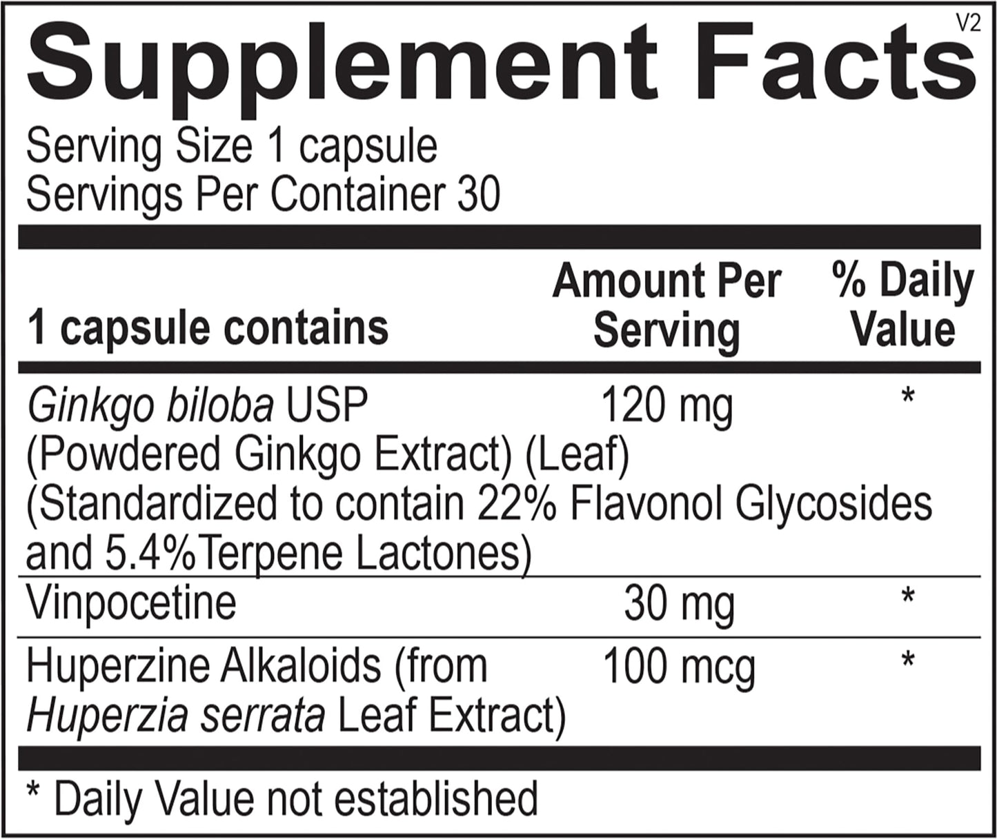 The Source Matters Memory CPR Cognitive & Brain Health Support with Ginkgo Biloba, Huperzine A, and Antioxidants Capsules 30