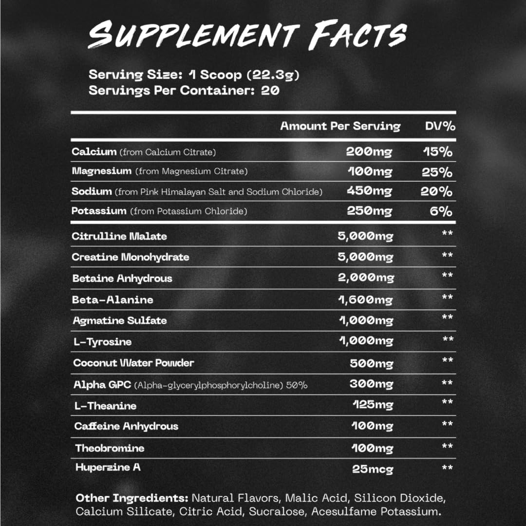 REACH Supplements Pre-Workout Supplement Powder 15.8 Ounce