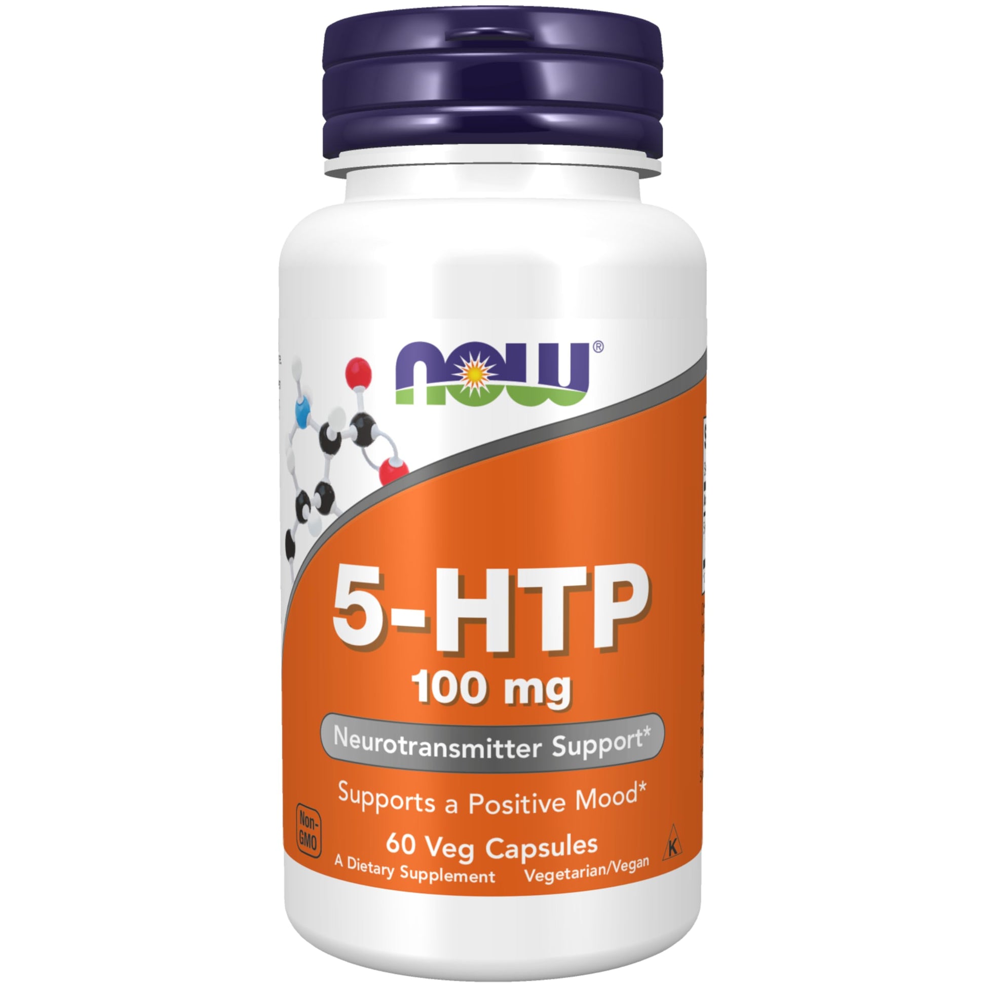 NOW Foods 5-HTP (5-hydroxytryptophan) 60 Capsules