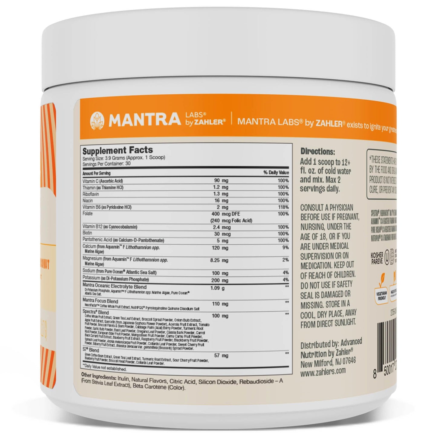 Zahler Mantra Rise Powder 4.1 Ounce