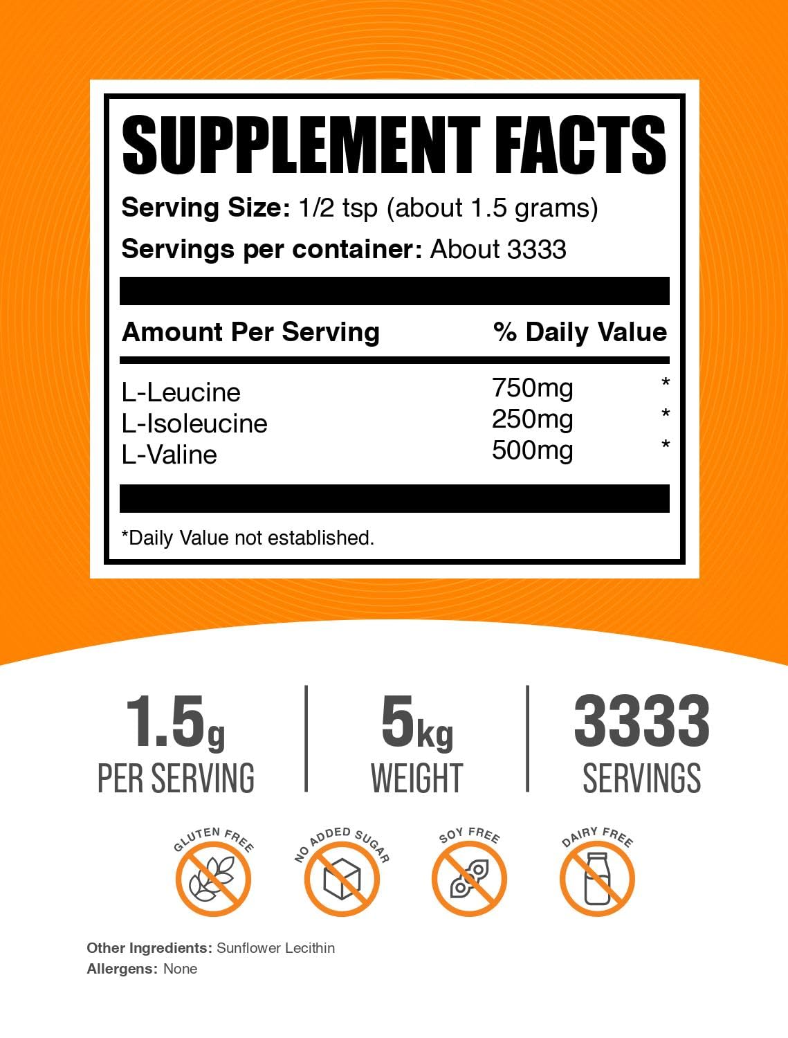 BulkSupplements BCAA 3:1:2 Powder 176 Servings