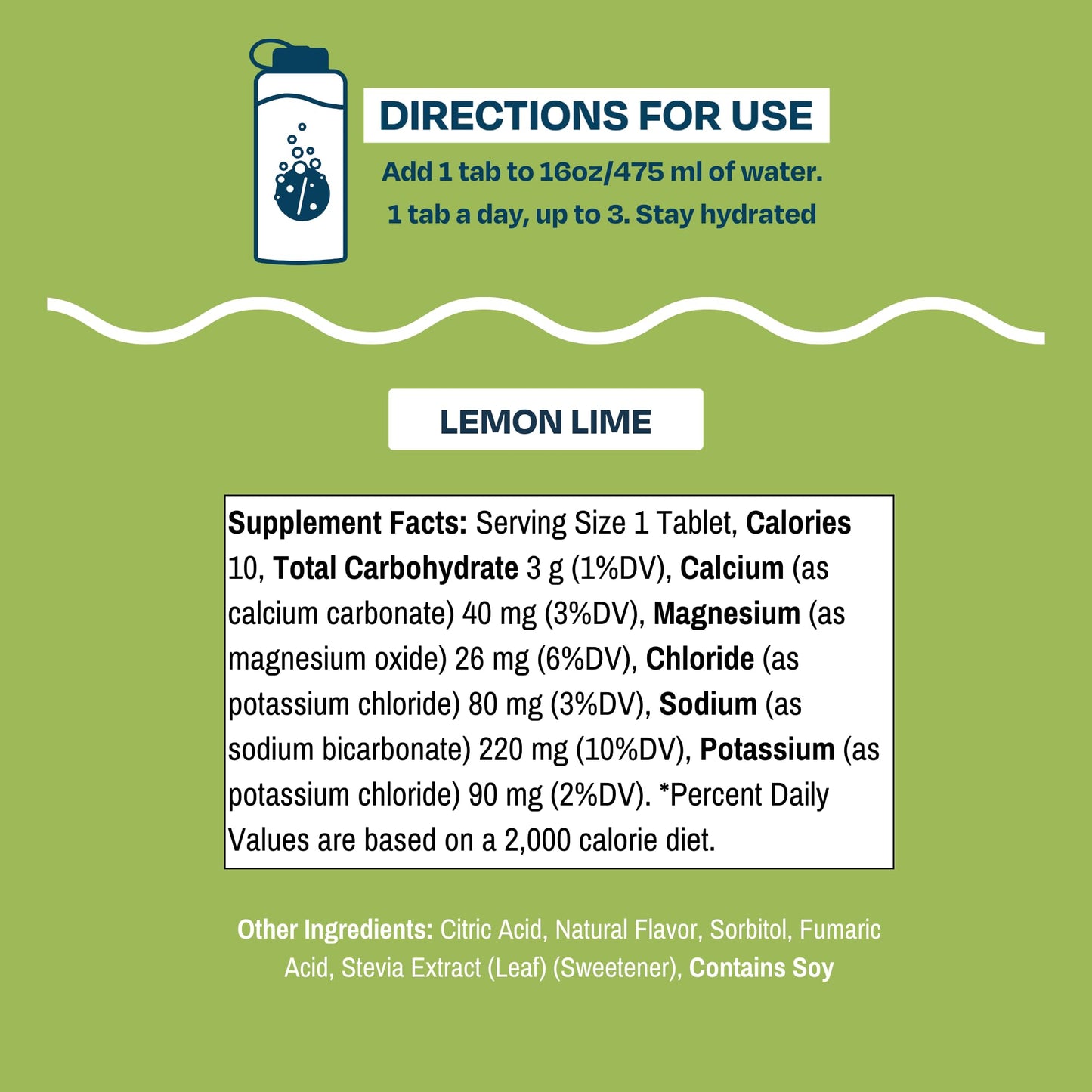 Drinklits Lemon-Lime Electrolyte Sports Drink Fizzy Hydration Tablets, 80 Tablets