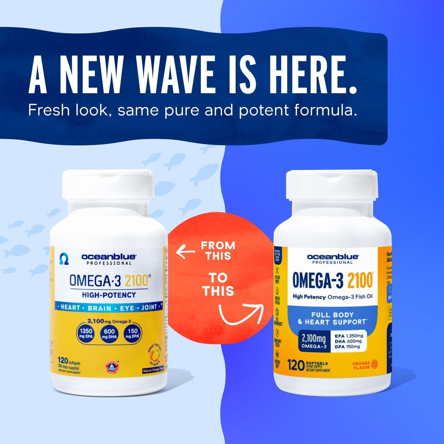 Oceanblue Omega-3 Softgels 120 Count