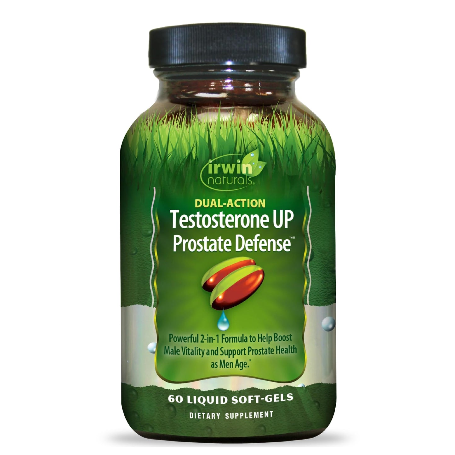 Irwin Naturals Dual-Action Testosterone UP Prostate Defense Softgels 60 Count
